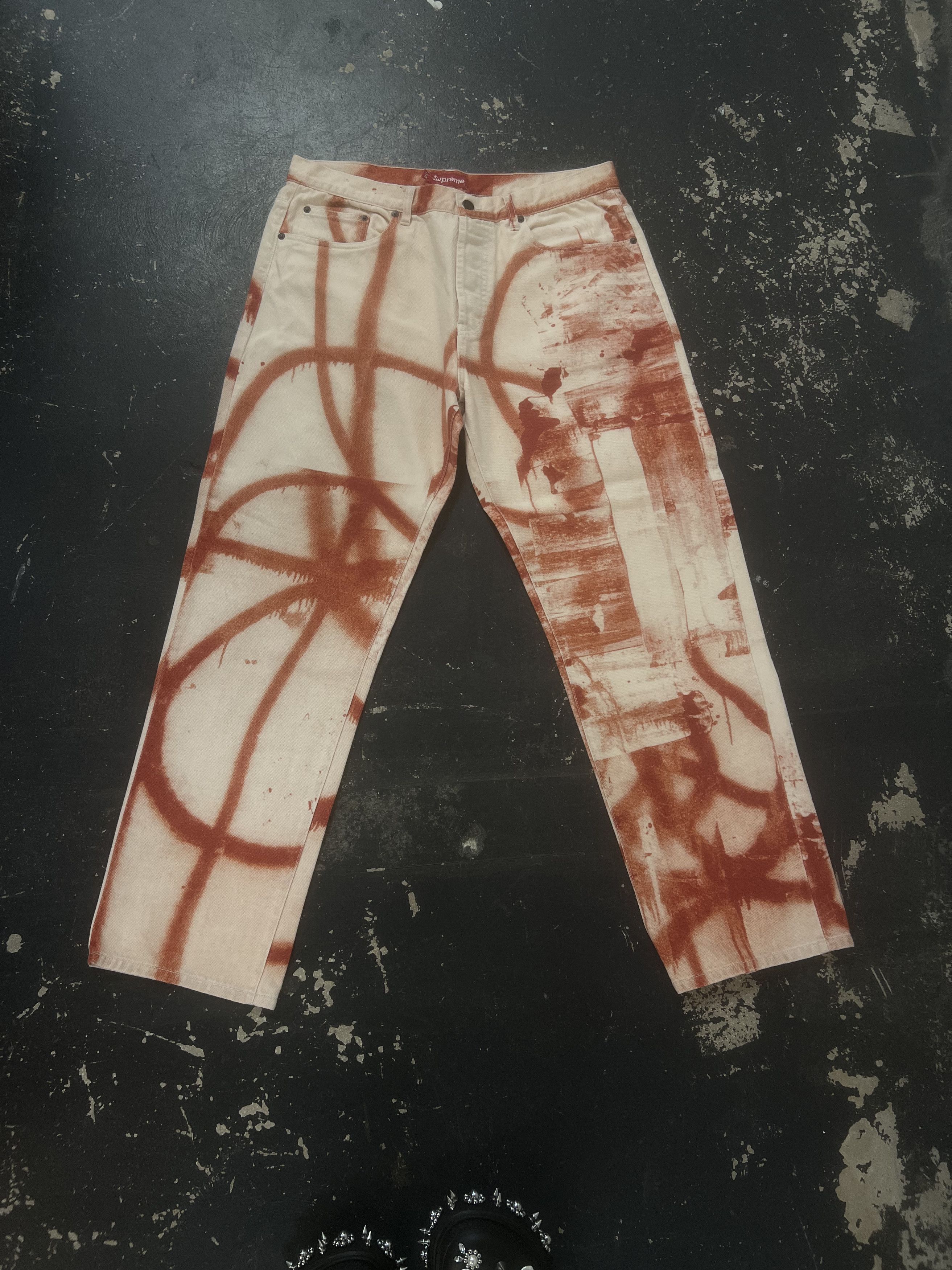 Supreme Spray Paint Carpenter Jean Size US 34 / EU 50 - 1 Thumbnail