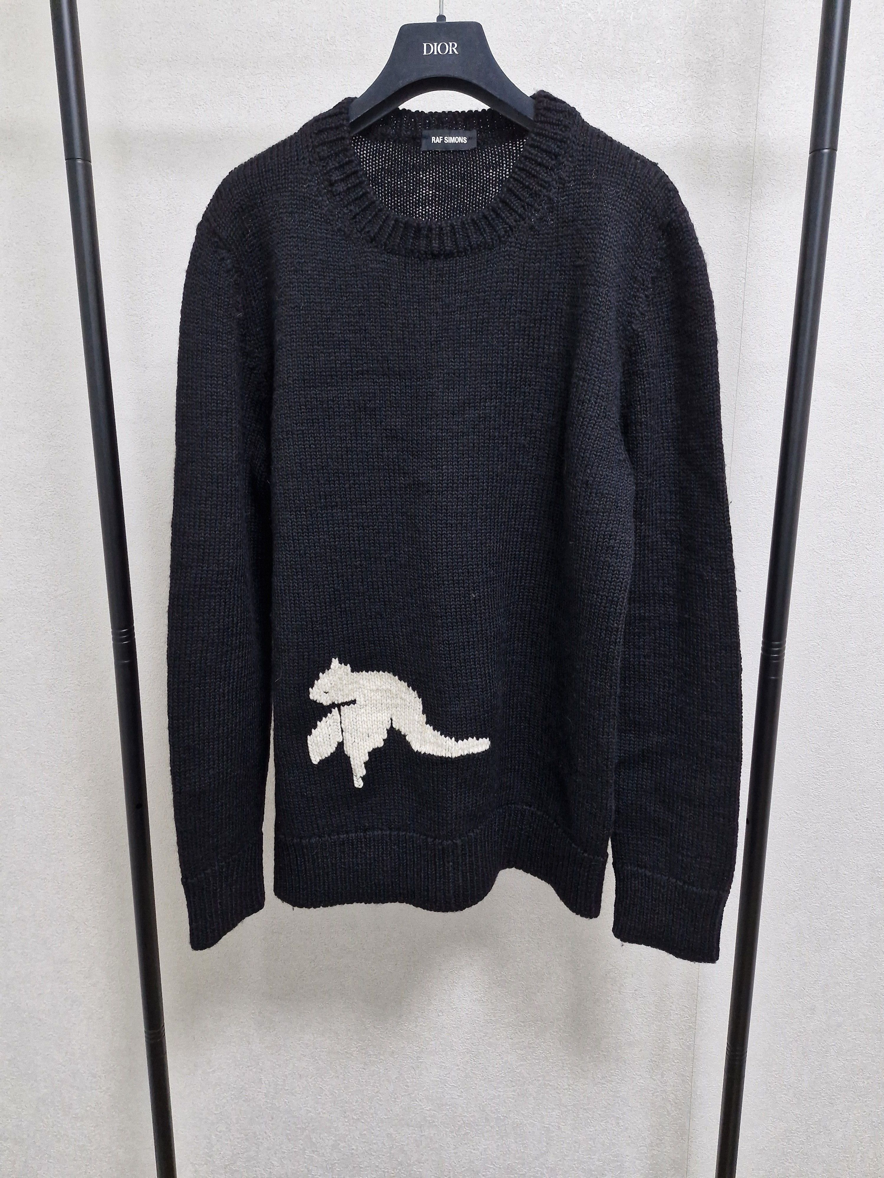 Raf Simons RAF SIMONS FW15 Intarsia Bird Knit Sweater Size US XL / EU 56 / 4 - 1 Thumbnail