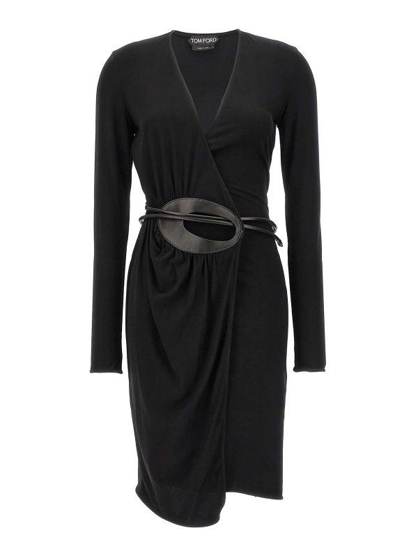 Tom Ford o1y0126 Mini Dress in Black Size XS / US 0-2 / IT 36-38 - 1 Thumbnail