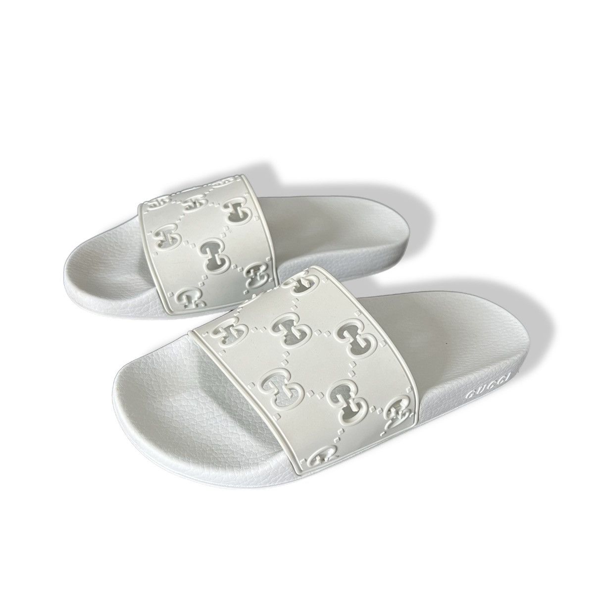 Gucci Gucci White Slides Sandals Size 39 Luxury Designer Size US 6.5 / EU 39-40 - 1 Thumbnail