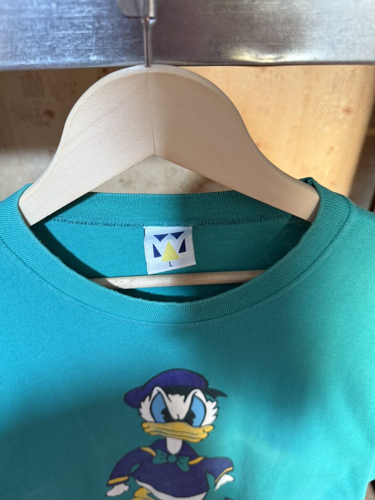 Disney × Vintage Vintage 90s Donald Duck Cartton made in USA t-shirt Y2K Hype Size US L / EU 52-54 / 3 - 4 Thumbnail