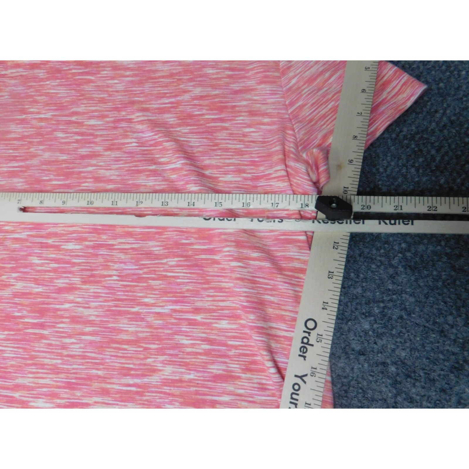 Croft & Barrow Croft & Barrow Womens Blouse XL Pink Crew Neck Short Sleeve Polyester Rayon Croft & Barrow Geometric Casual Classic Stretch 200? Size XL / US 12-14 / IT 48-50 - 4 Thumbnail