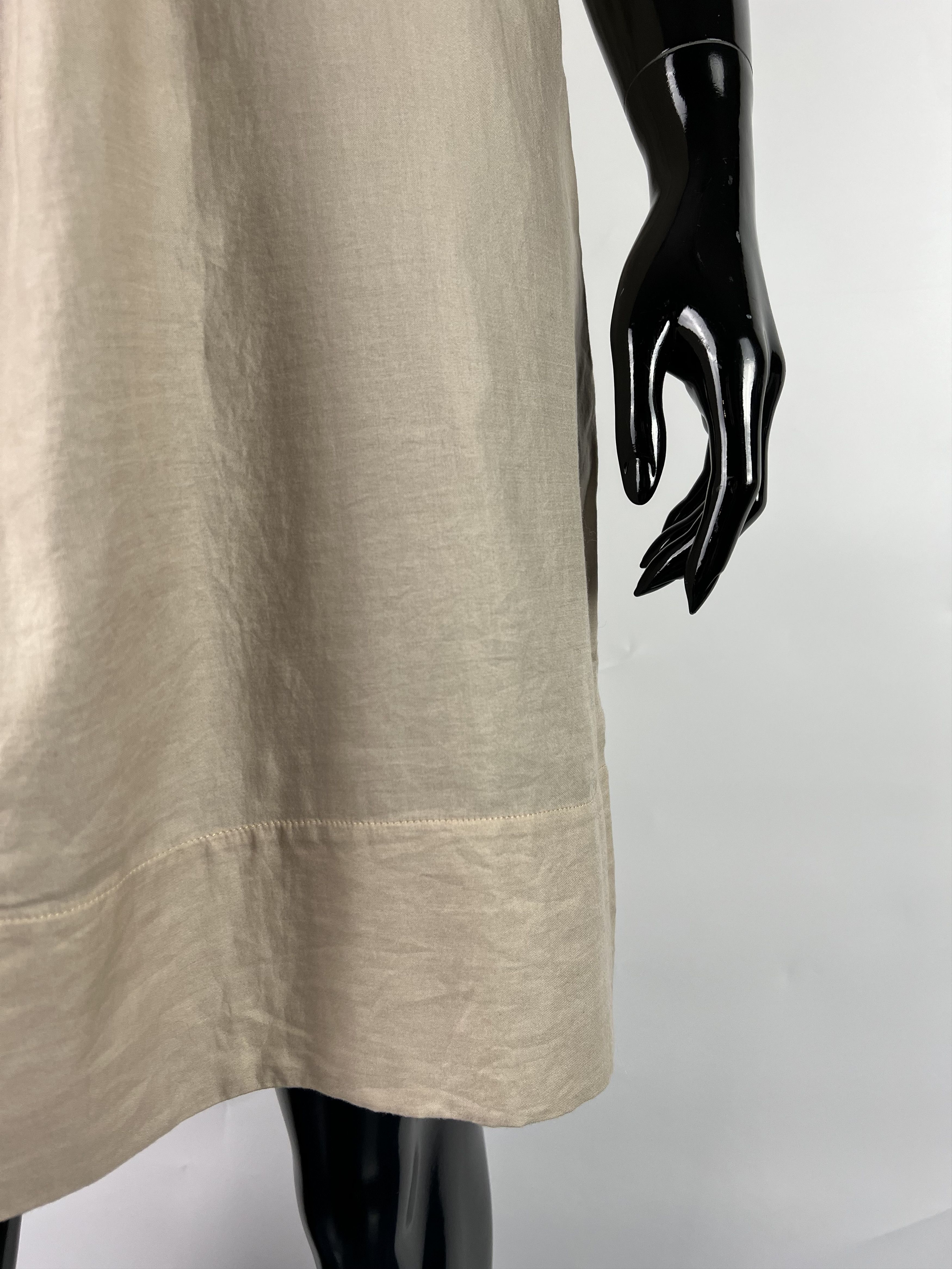 Sandro Sandro Vintage Beige Cotton Dress Size 1 Size S / US 4 / IT 40 - 7 Thumbnail