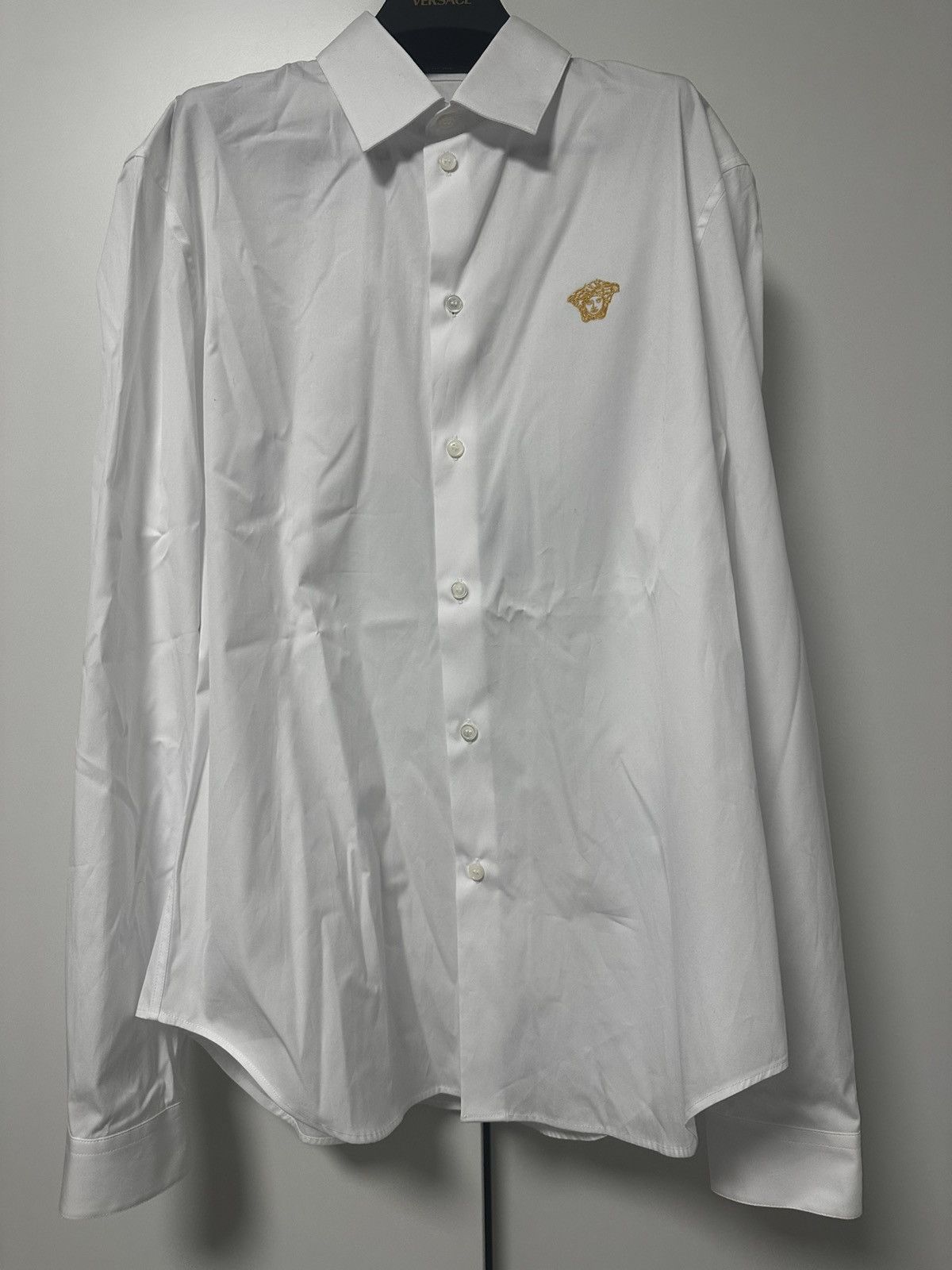 Versace Versace White Formal Shirt Size US M / EU 48-50 / 2 - 1 Thumbnail