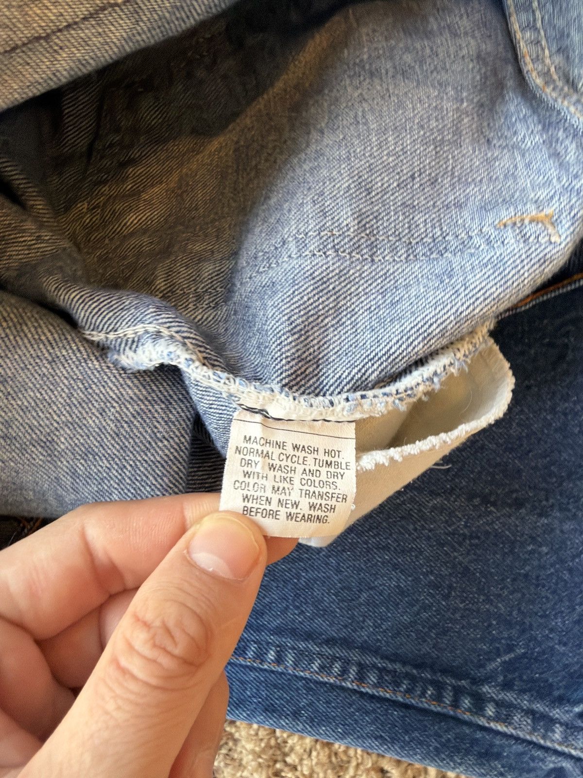 Levi's 90s vintage darkwash blue levis bootcut jeans orange tab Size US 31 - 5 Thumbnail