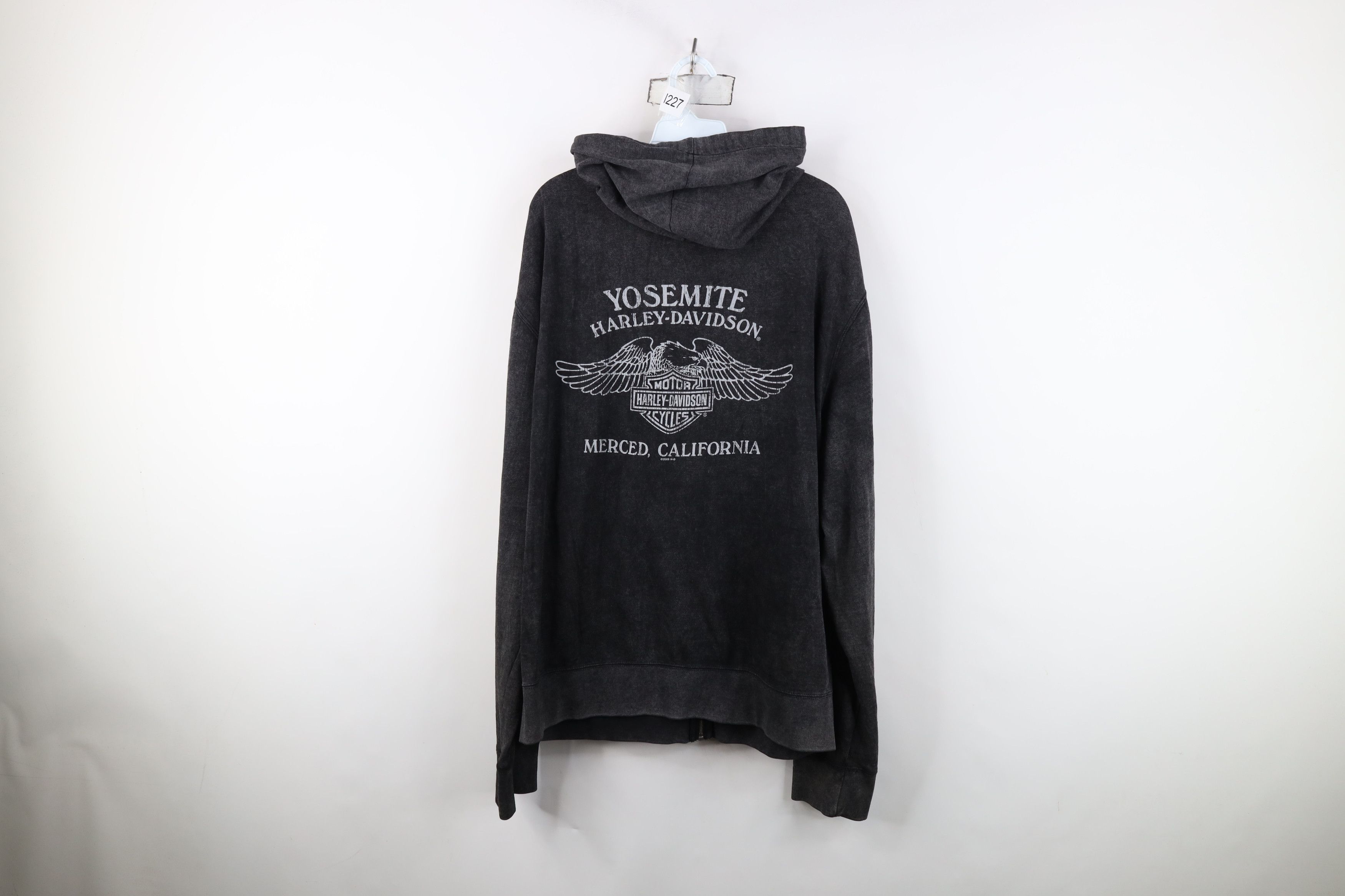 Harley Davidson Vintage Y2K Harley Davidson Acid Wash Full Zip Hoodie Gray Size US M / EU 48-50 / 2 - 14 Thumbnail
