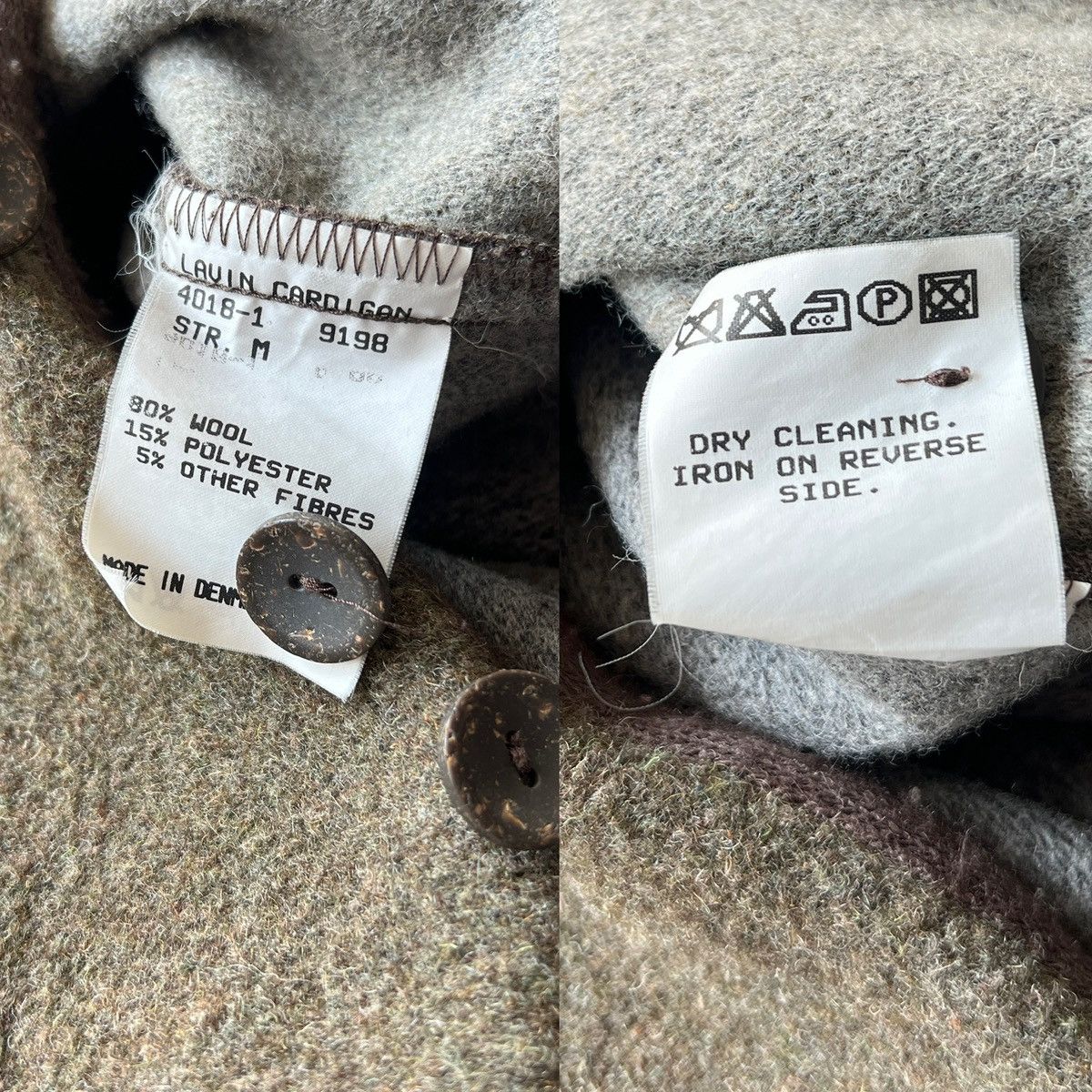 Other Vintage Paperwork Denmark Utility Wool Cardigan Jacket M Size US M / EU 48-50 / 2 - 7 Thumbnail