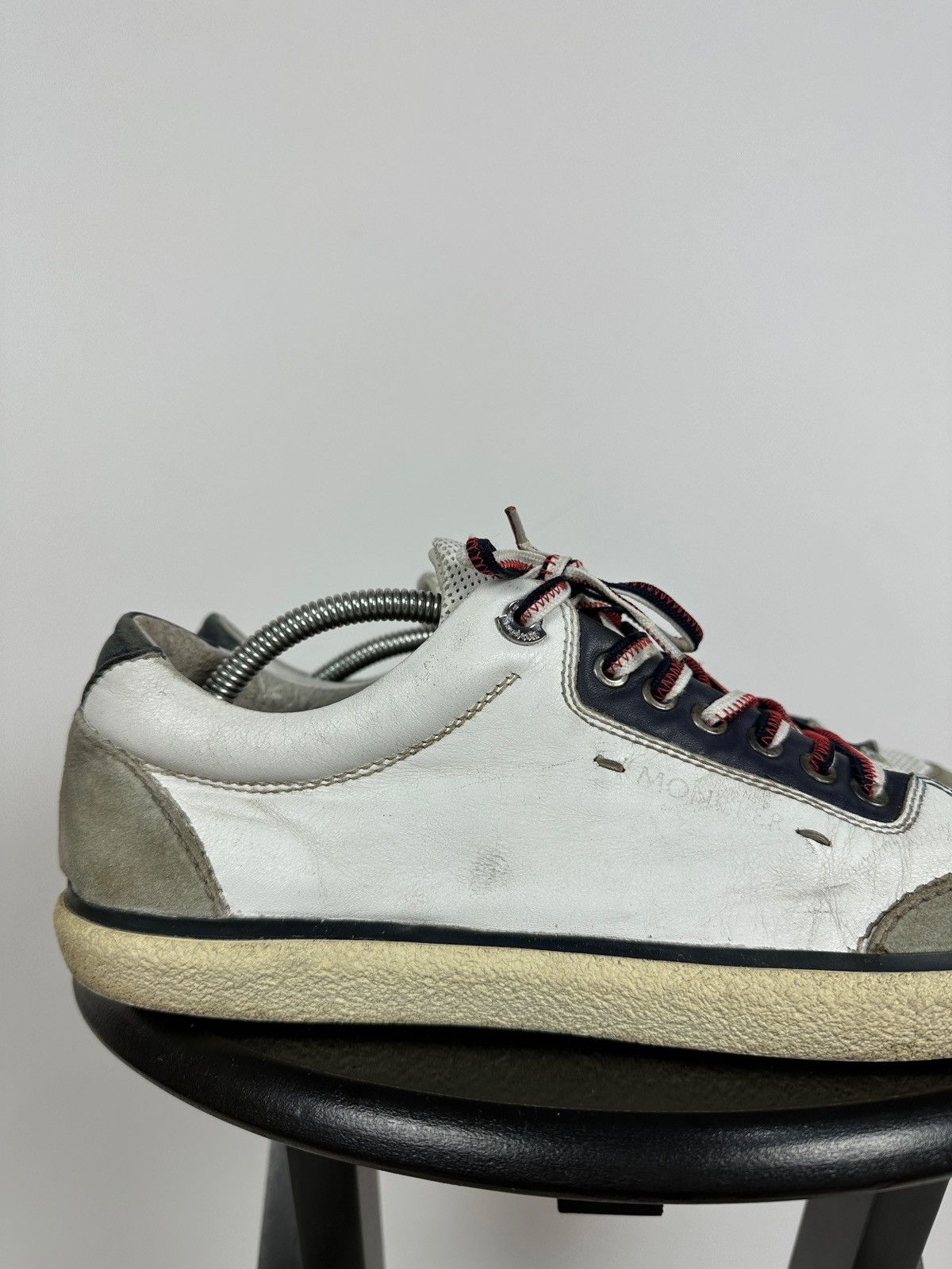 Moncler Moncler Academie Scarpa Leather Low Top Sneakers Size US 11 / EU 44 - 15 Thumbnail