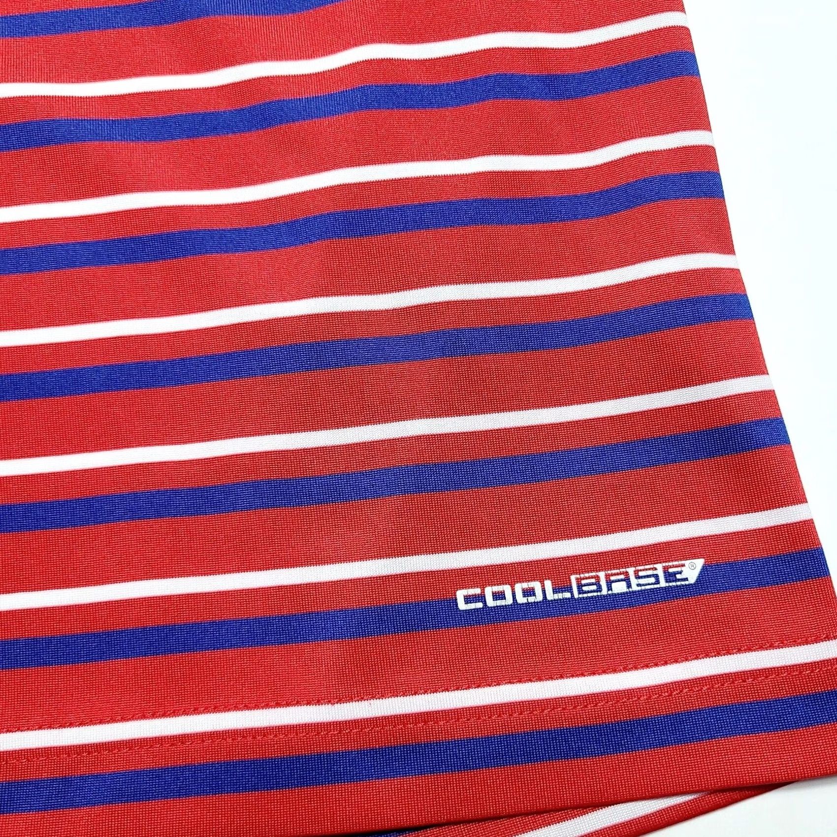 Vintage Majestic Texas Rangers Baseball Polo Men L Red Striped MLB Coolbase Size US L / EU 52-54 / 3 - 4 Thumbnail
