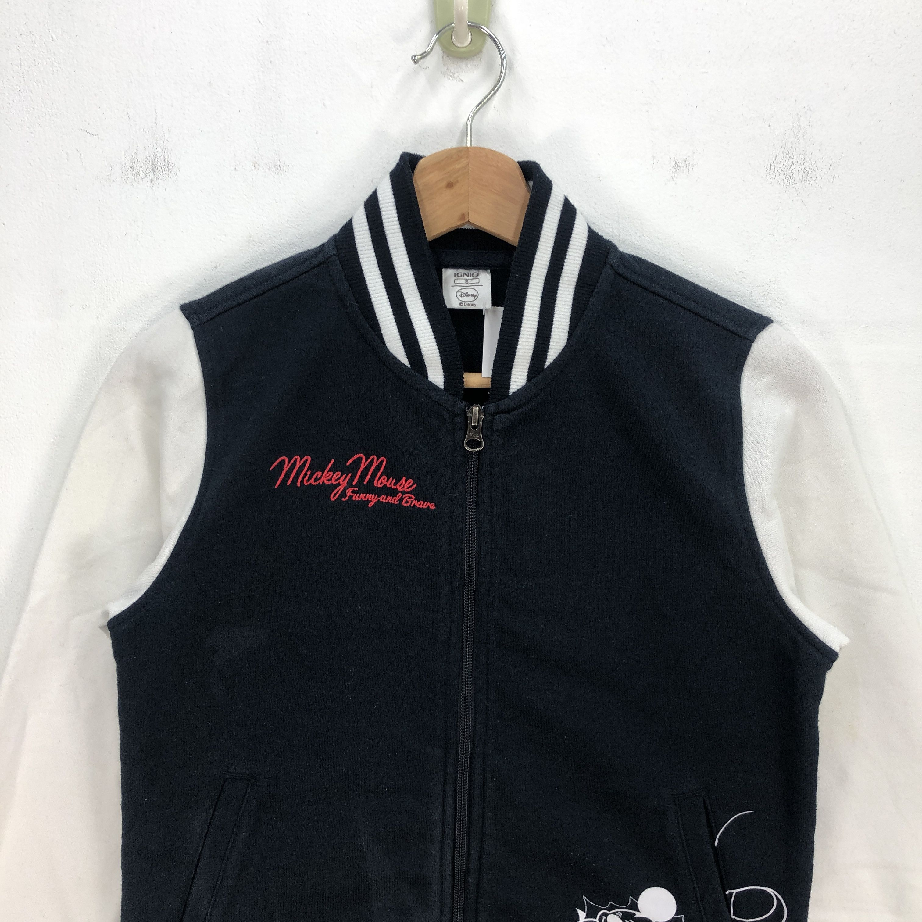 Disney Mickey Mouse Sweatshirt Disney Cartoon Varsity Sweater Size S / US 4 / IT 40 - 3 Thumbnail