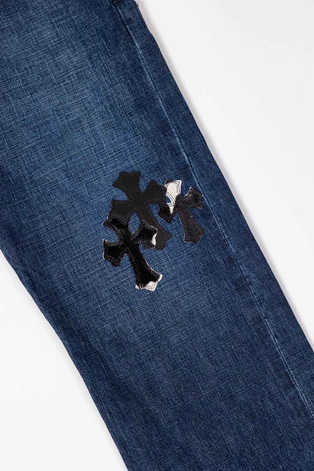 Chrome Hearts Chrome Hearts KIDS Cross Patch Denim Size 22" - 4 Thumbnail