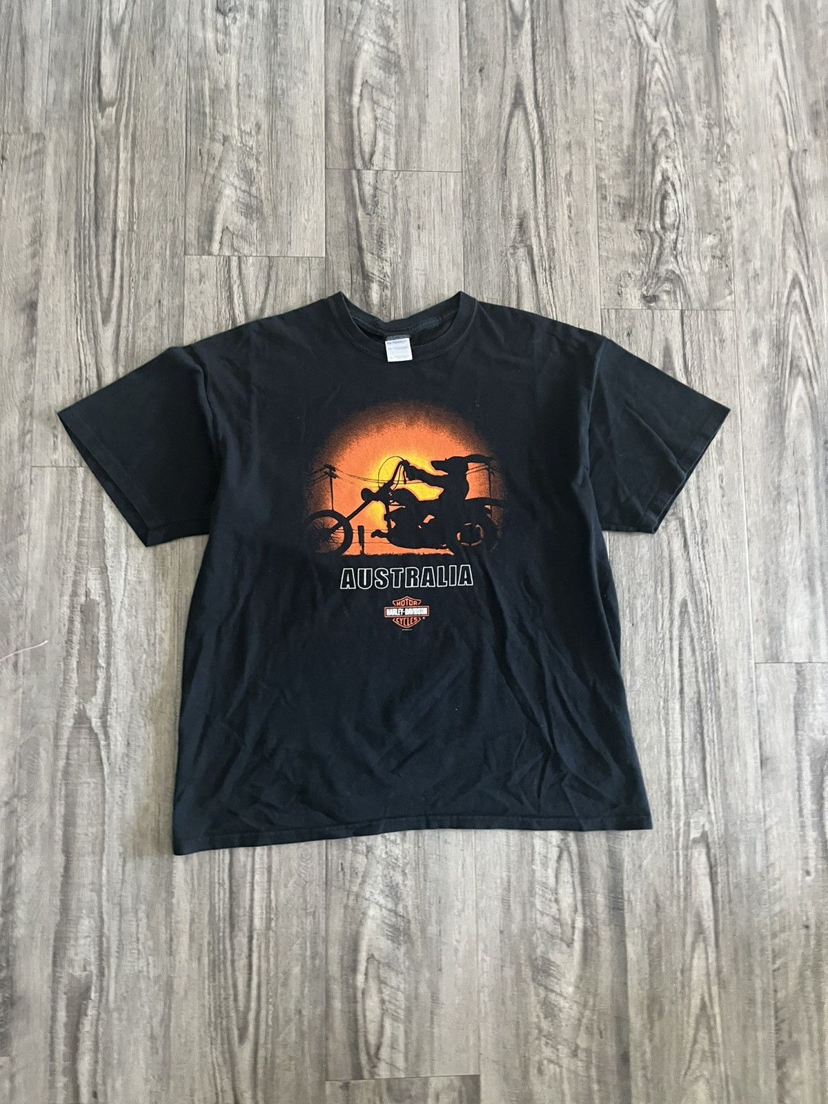 Harley Davidson Vintage 90s Australian Harley Davidson Tee Size US XL / EU 56 / 4 - 1 Thumbnail