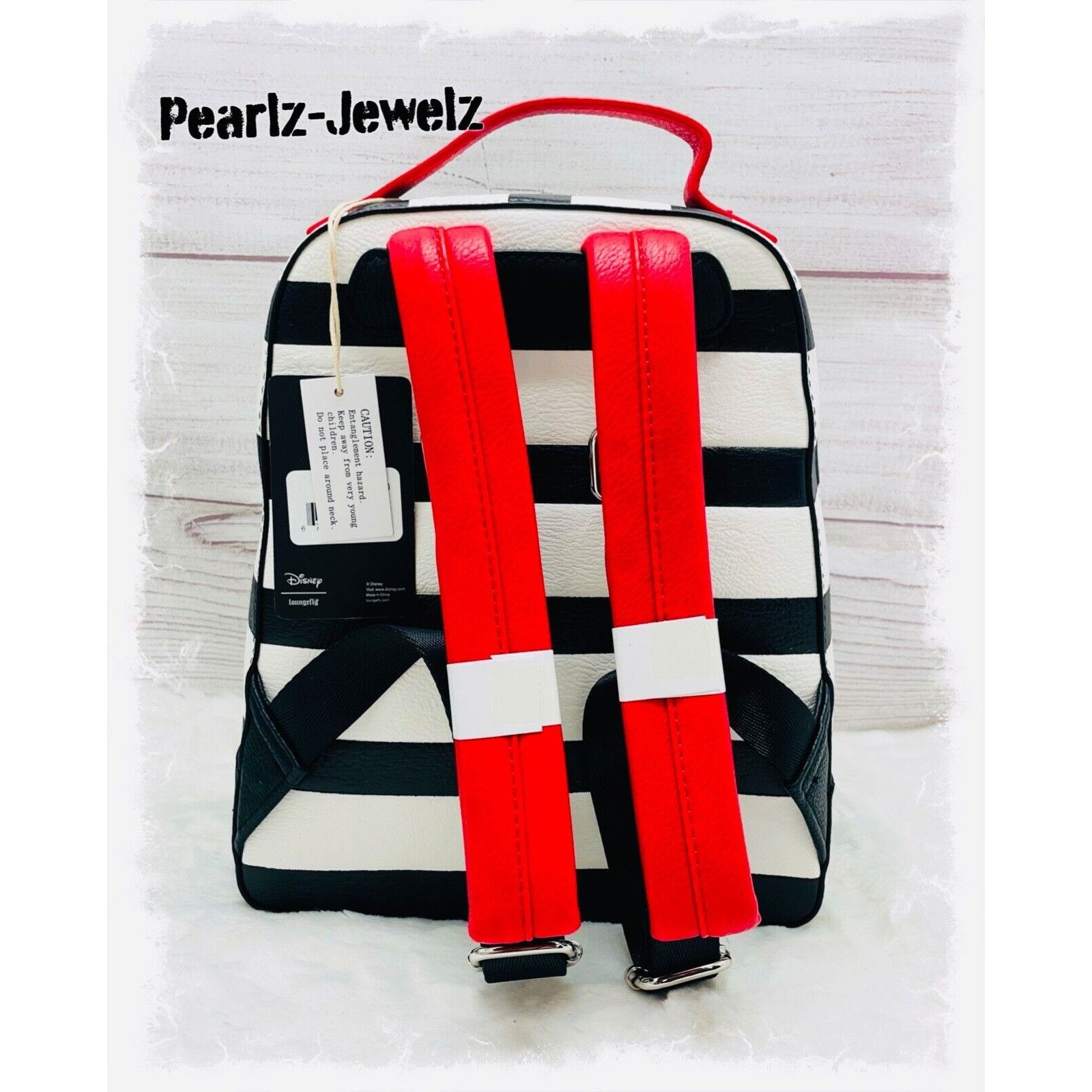 Loungefly Disney 101 Dalmatians Dogs Striped Mini Backpack N
