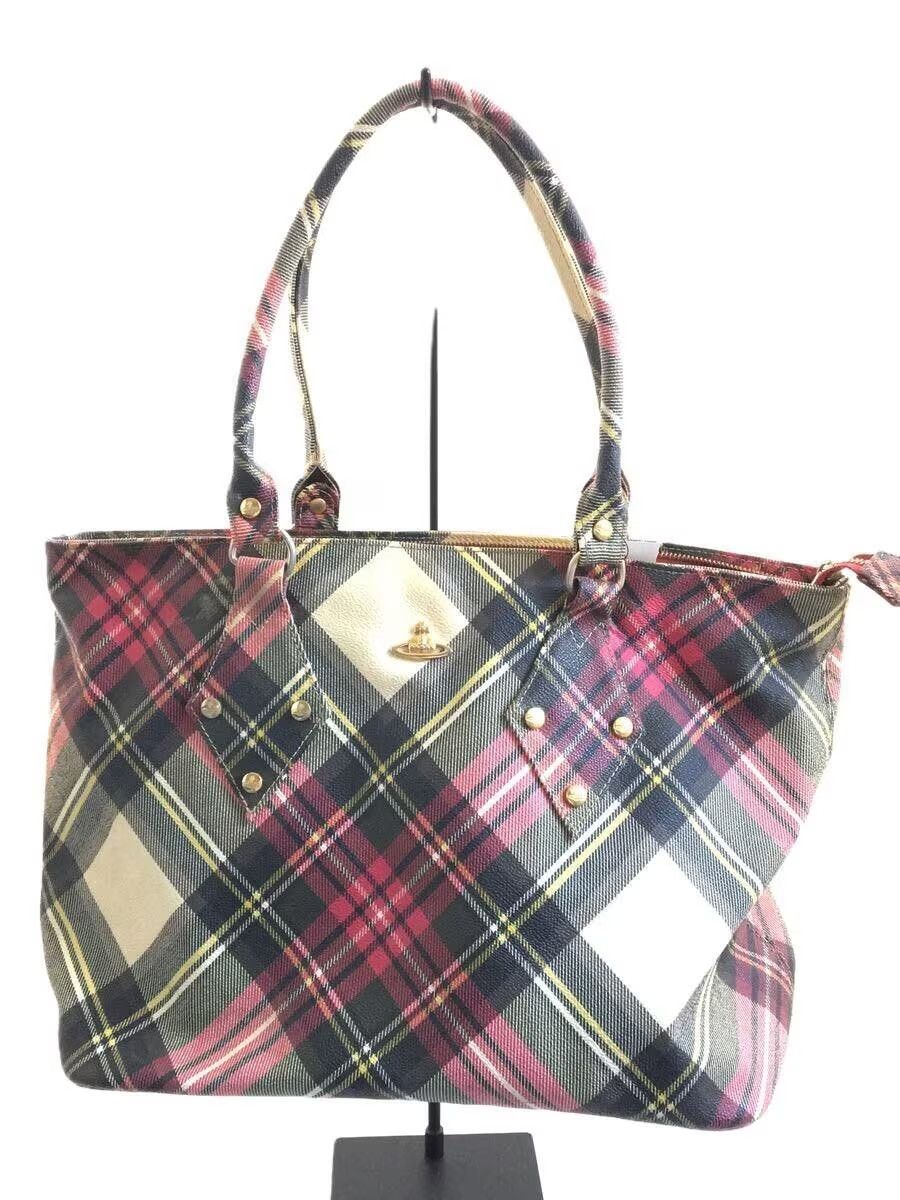 Vivienne Westwood Plaid Orb Leather Hand Bag Size ONE SIZE - 1 Thumbnail