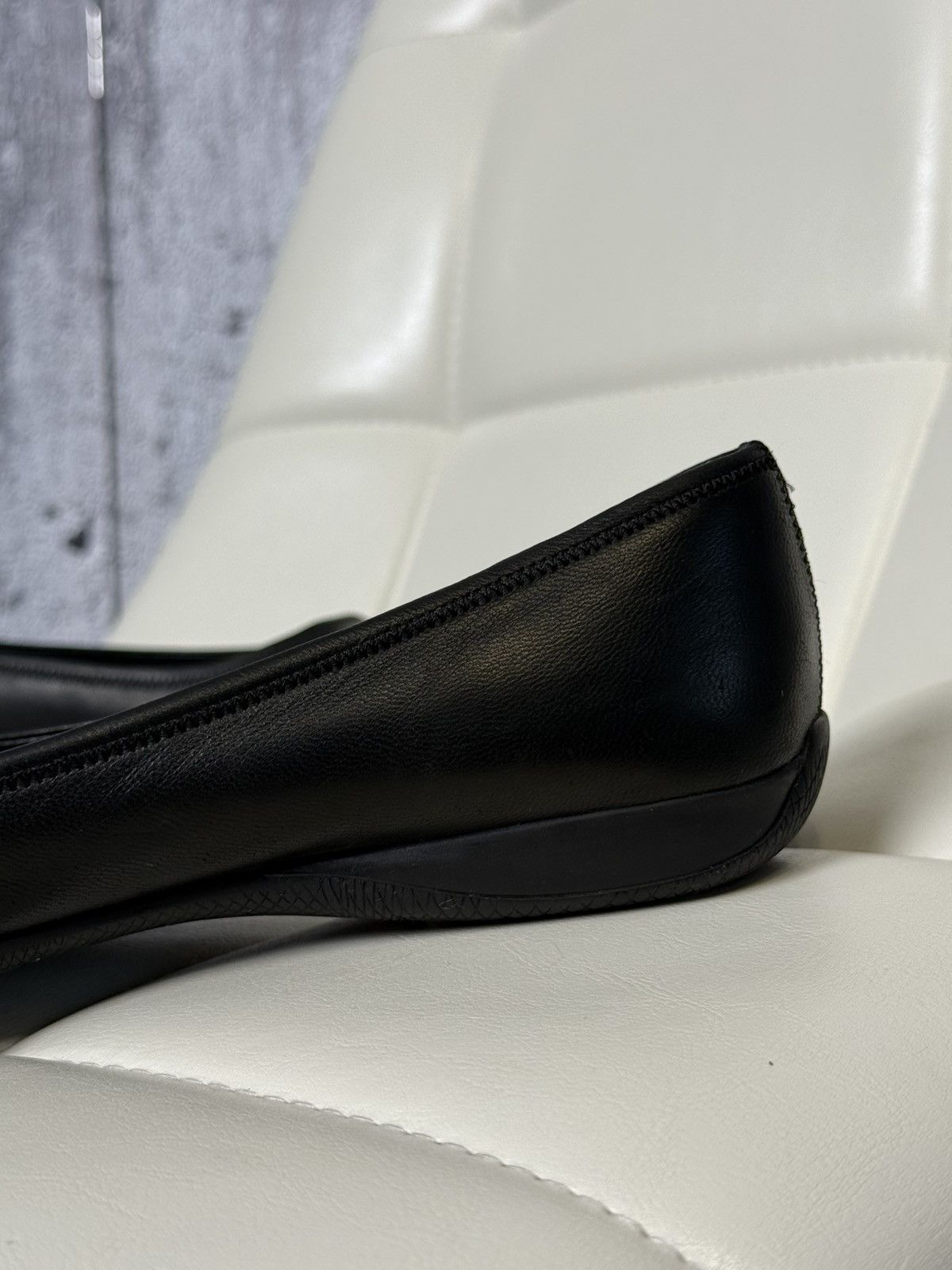 Prada Vintage 00s Prada Ballet Flats Leather Patent Toe Cap Shoes Size US 8 / IT 38 - 15 Thumbnail