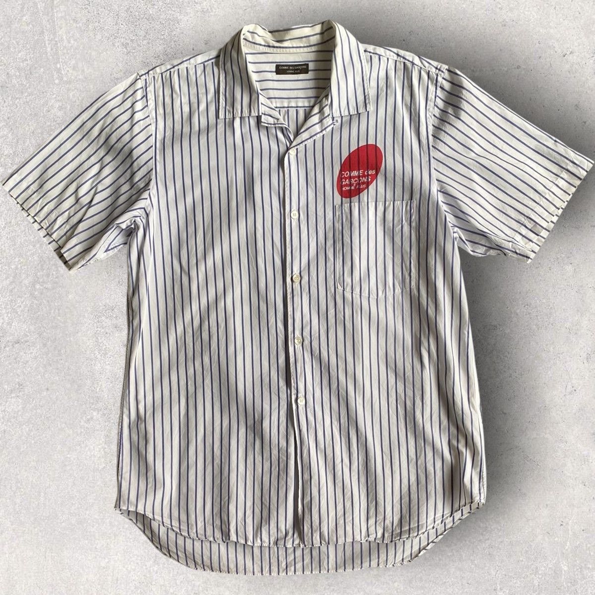 Comme des Garcons Homme Plus SS03 Stripe Logo Shirt Size US S / EU 44-46 / 1 - 2 Thumbnail