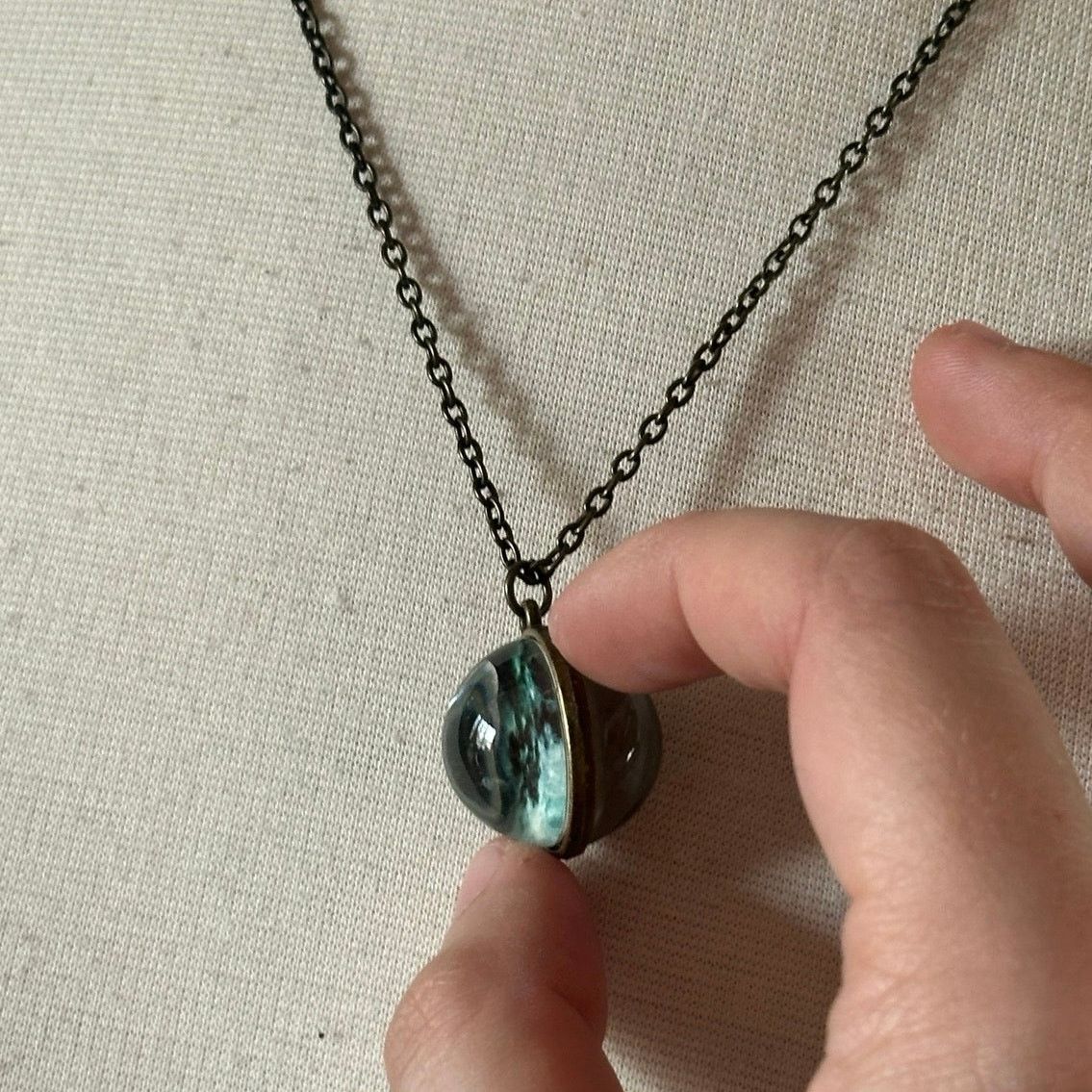 Other blue moon sphere globe circle chain necklace Size ONE SIZE - 3 Thumbnail