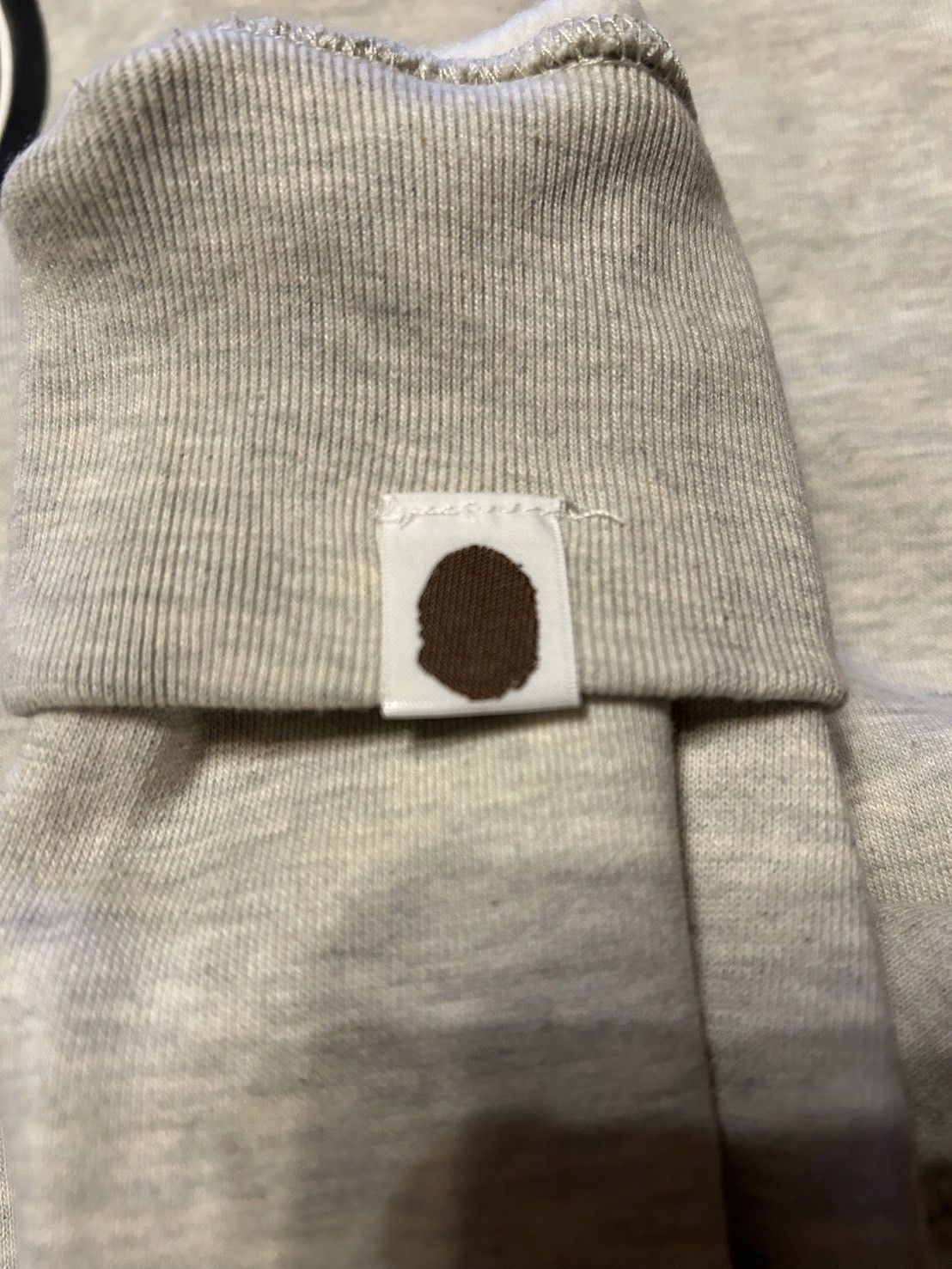 Bape Bape Gray Ivory Baby Milo College Zip Hoodie Size US L / EU 52-54 / 3 - 7 Thumbnail