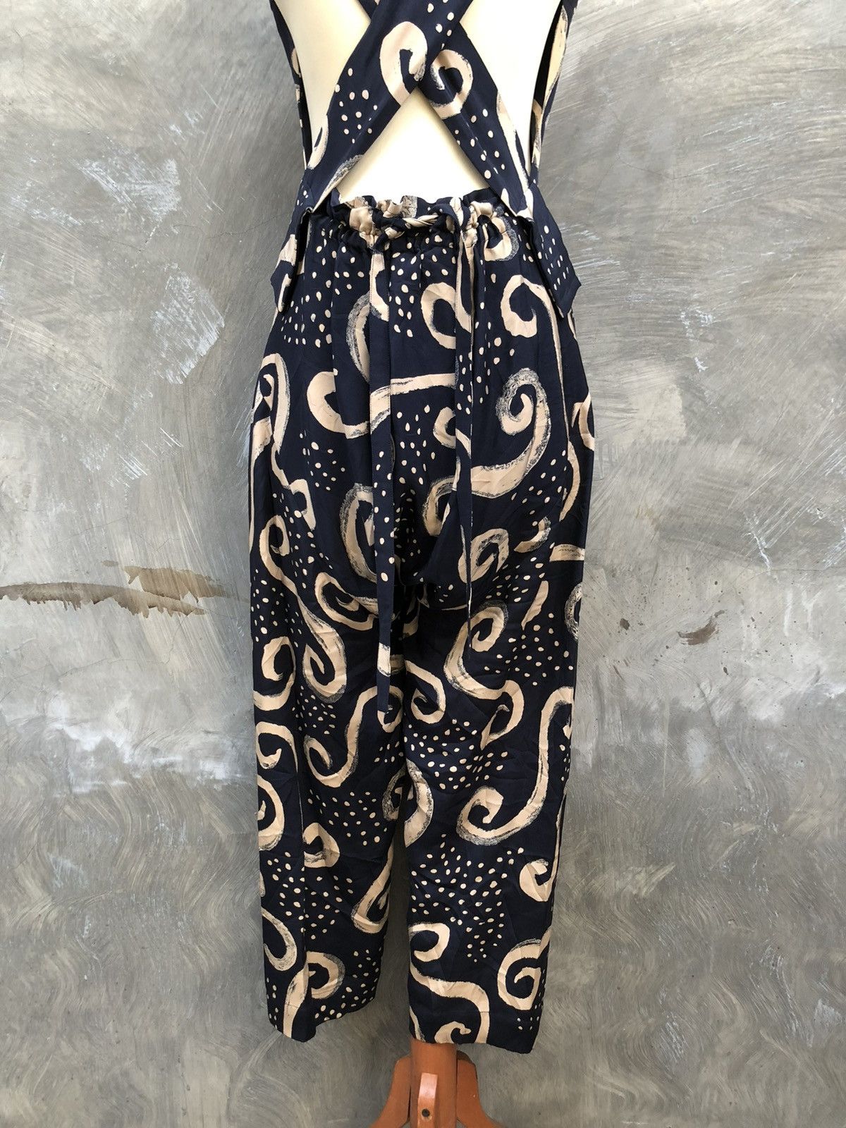 Issey Miyake Issey Miyake Abstract Batik Swirl Pattern Jumpsuit Size M / US 6-8 / IT 42-44 - 6 Thumbnail