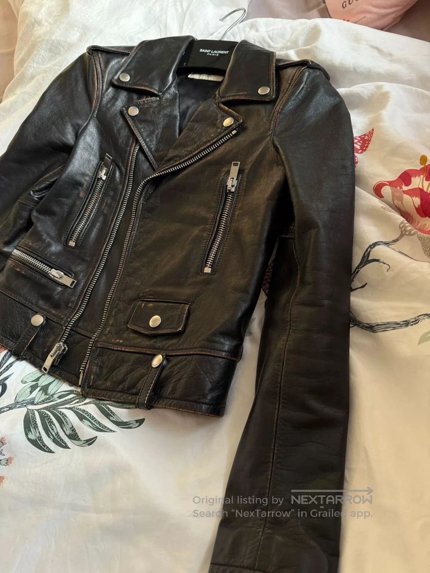 Saint Laurent Paris Saint Laurent 2017 Leather Jacket Cat Martini. Size US M / EU 48-50 / 2 - 5 Thumbnail