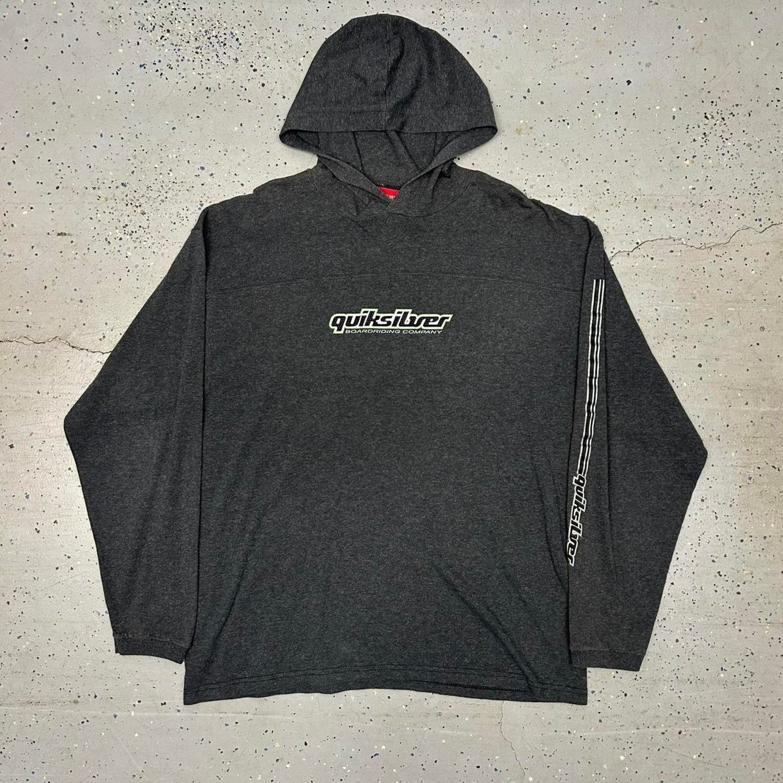 Quicksilver VTG Quiksilver grey hoodie Size US XL / EU 56 / 4 - 1 Thumbnail