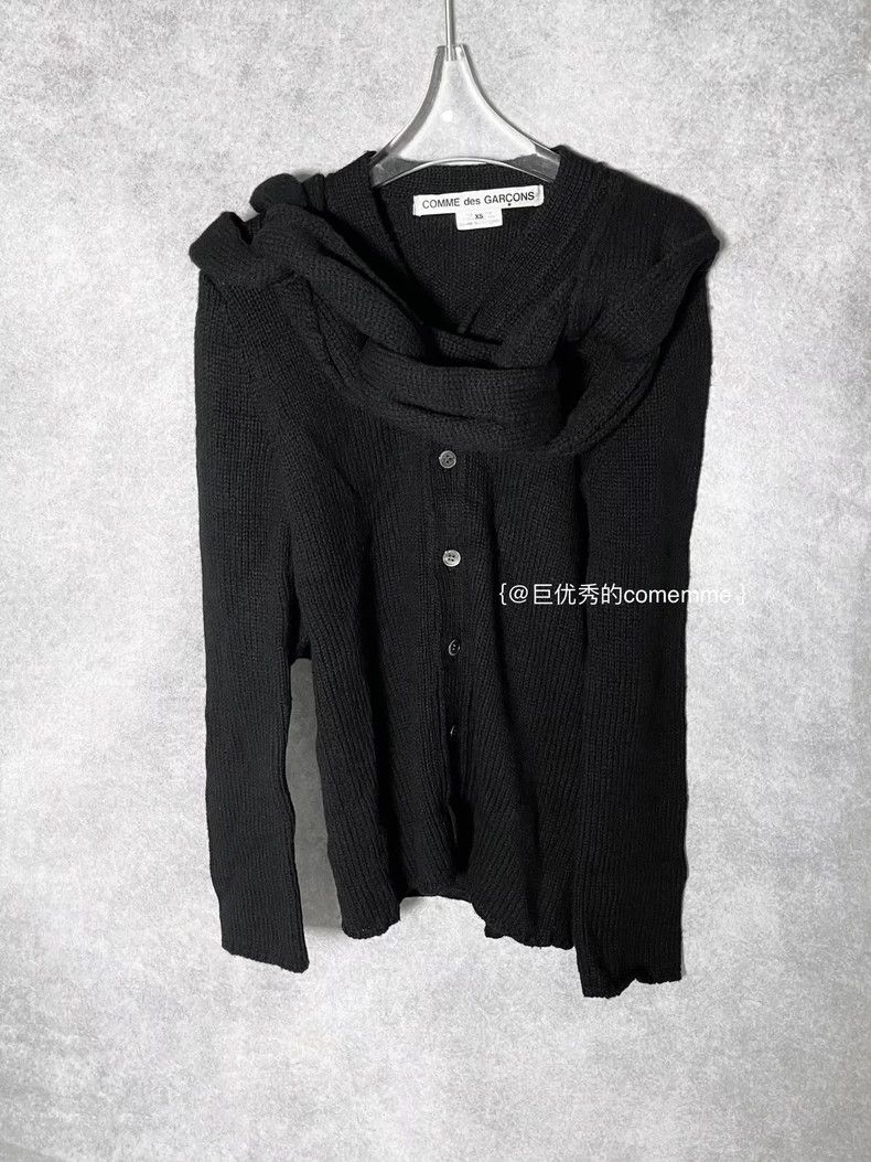 Comme des Garcons Comme Des Garcons Chain-and-loop scarf, one-piece knit jac Size XS / US 0-2 / IT 36-38 - 8 Thumbnail