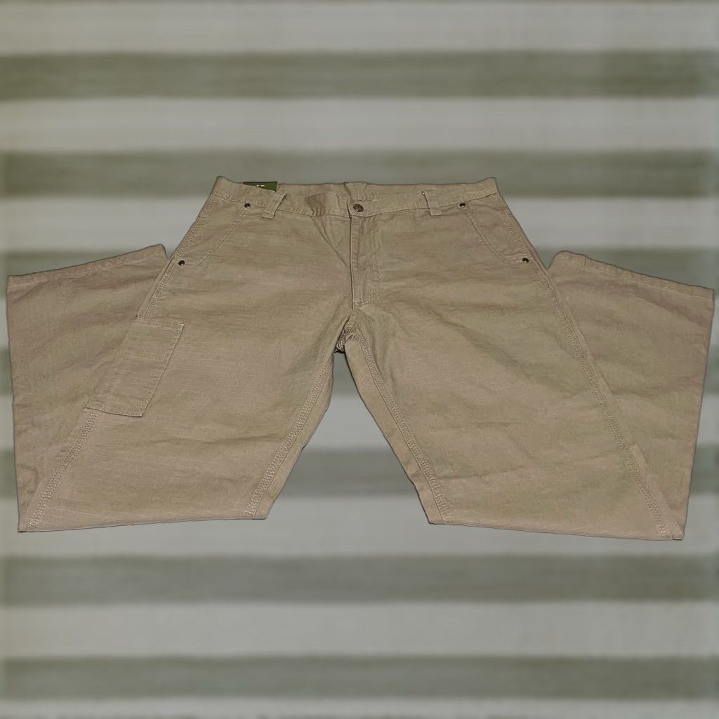 Vintage Key Ripstop Foreman Work Pants Mens 36x32 Brown Relaxed Fit Pants Size US 36 / EU 52 - 1 Thumbnail