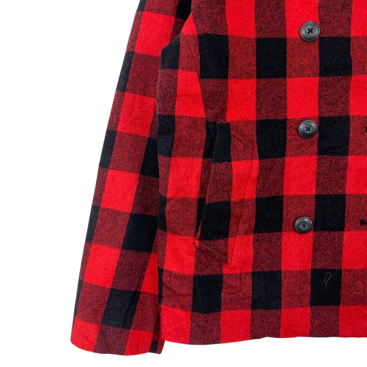 Gap GAP Casualwear Checkered Tartan Design Wool Peacoat Jacket Size L / US 10 / IT 46 - 5 Thumbnail