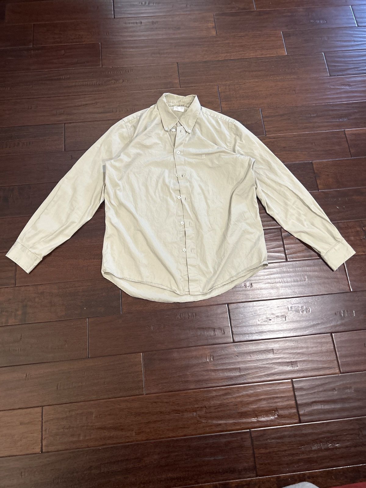 Helmut Lang 98 Helmut Lang Embroidered Button Up Shirt Size US M / EU 48-50 / 2 - 1 Thumbnail