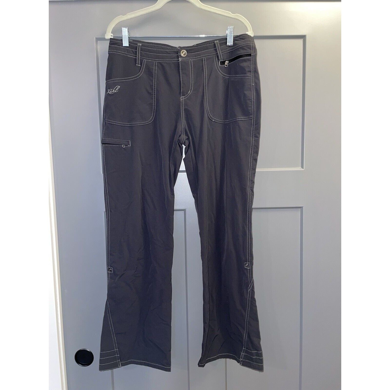Kuhl KUHL Cargo Pants Women 10 Gray Nylon Blend Roll Tab Size 32" / US 10 / IT 46 - 1 Thumbnail
