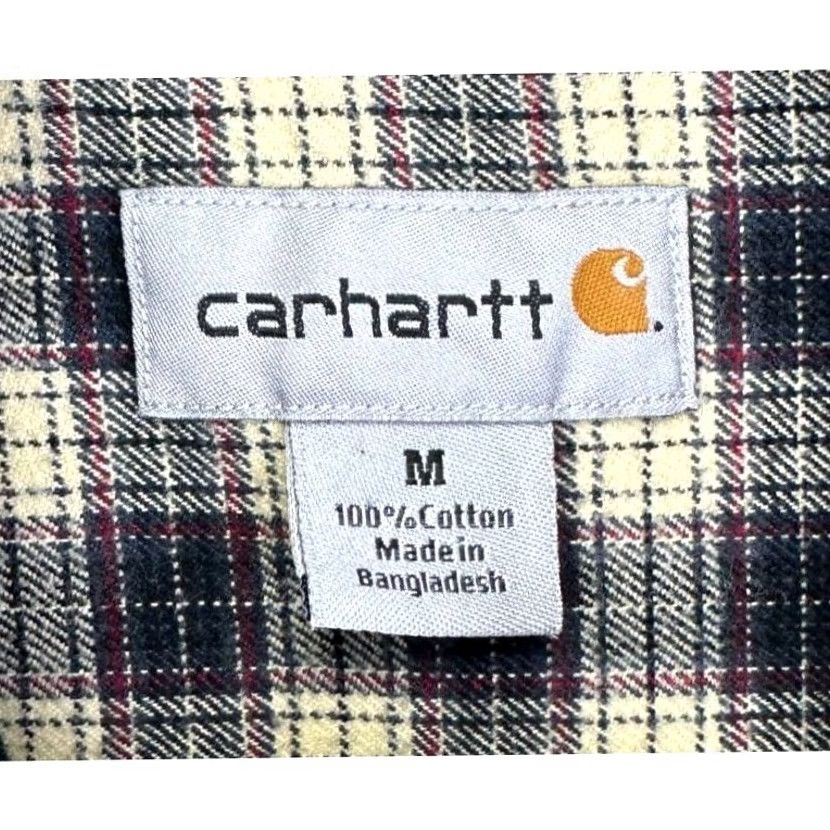 Carhartt Carhartt Flannel Shirt Mens Medium Black Yellow Plaid Button-Down Casual Size US M / EU 48-50 / 2 - 4 Thumbnail