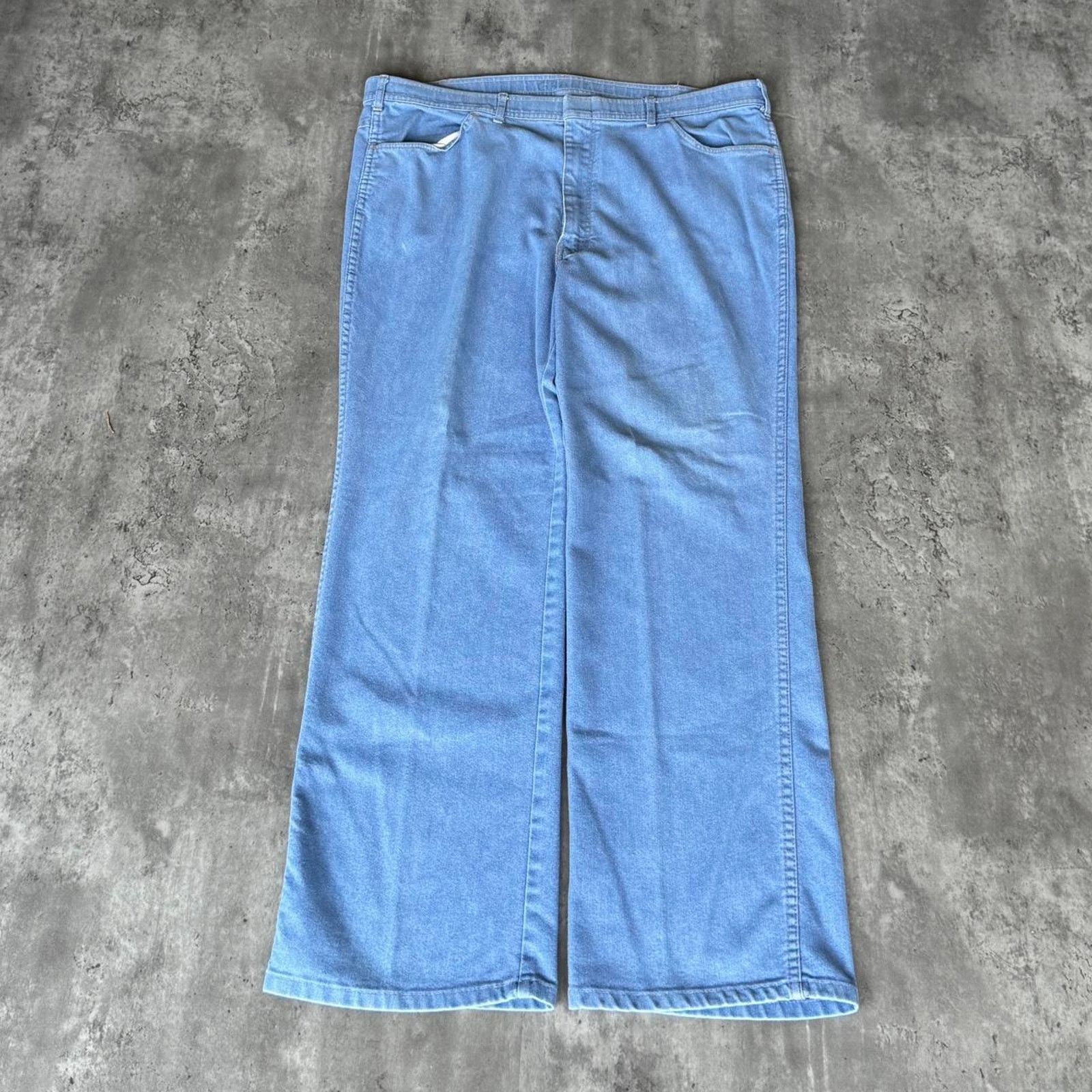 Vintage Vintage 90s Made In USA Embroidered Light Wash Denim Jeans Size US 38 / EU 54 - 1 Thumbnail