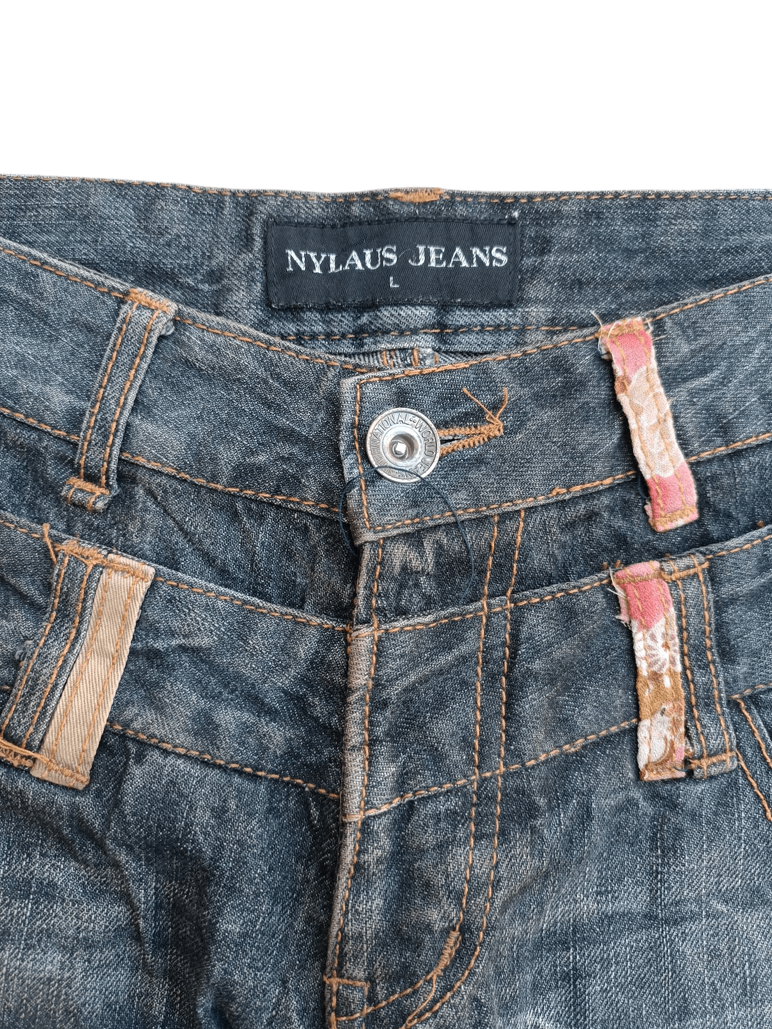 Hysteric Glamour × Japanese Brand × PPFM SICK🔥Nylaus Double Waist Floral Theme Denim E266 Size US 30 / EU 46 - 17 Thumbnail