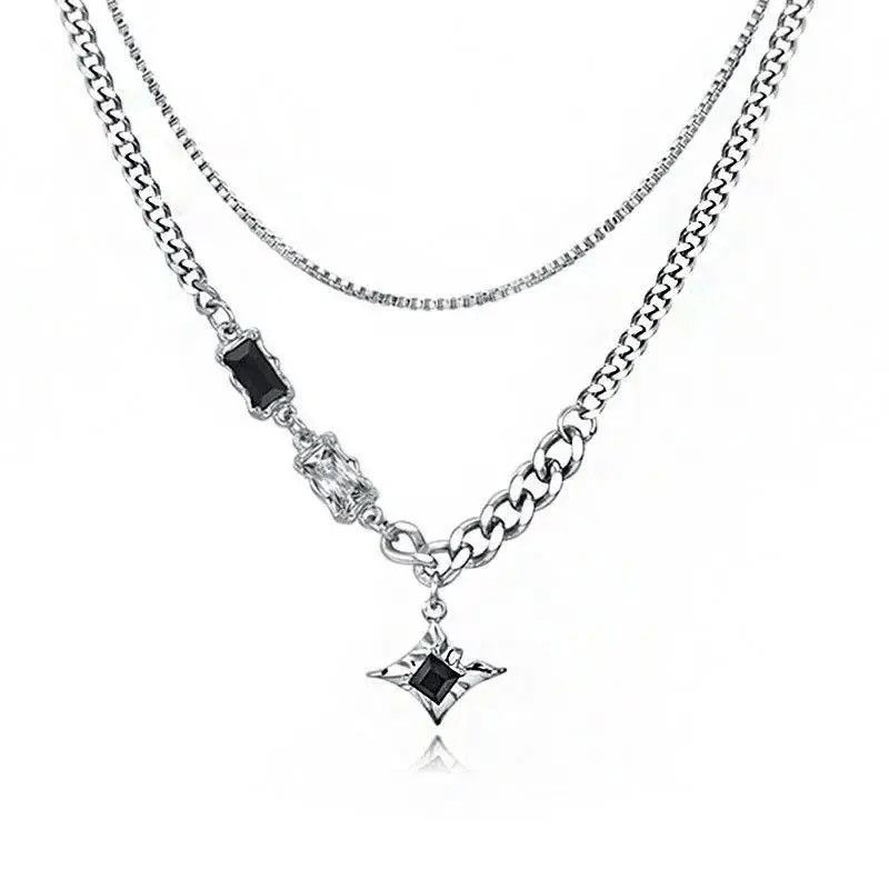 Other Retro punk necklace star chain rock gothic style Size ONE SIZE - 2 Thumbnail