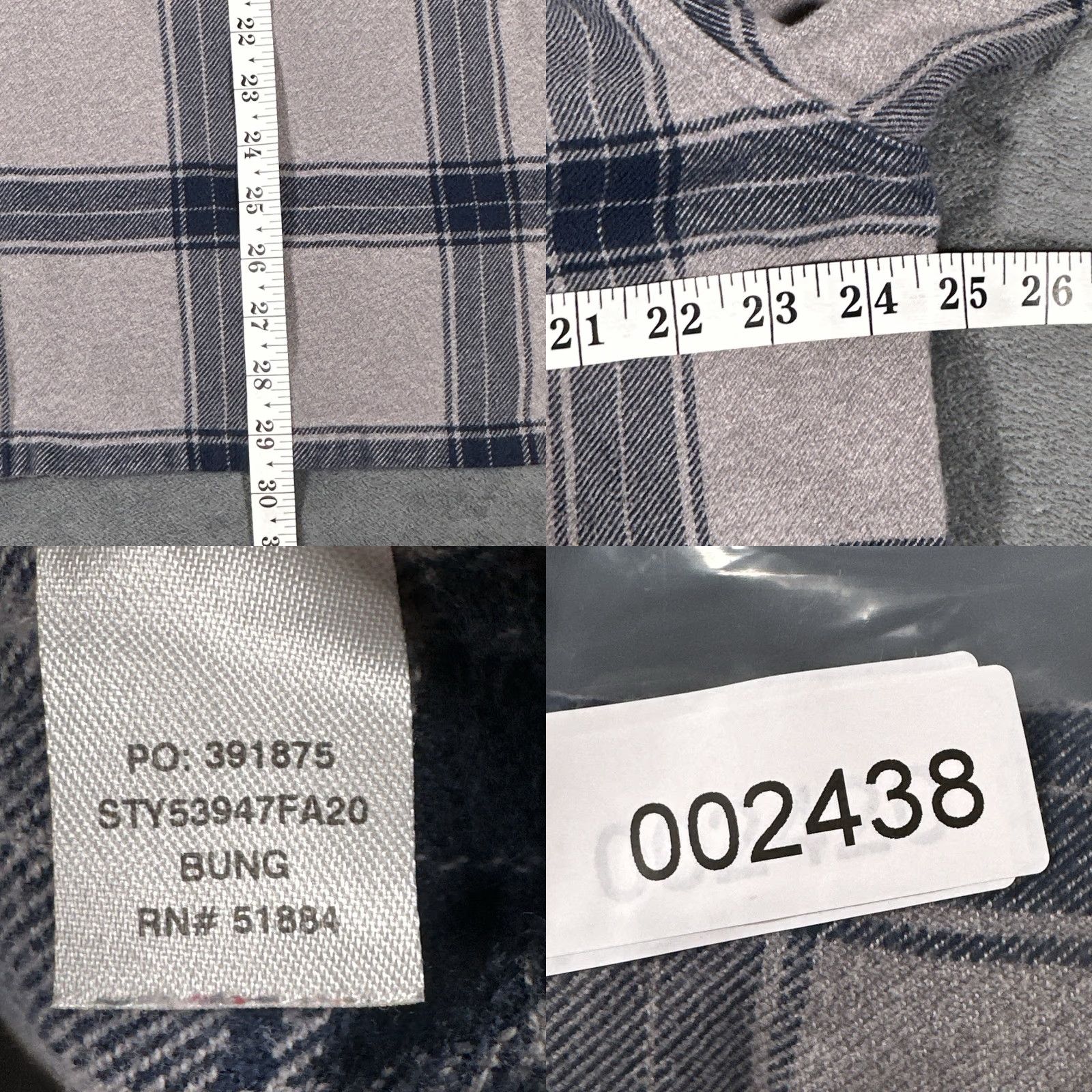 Patagonia Patagonia Shirt Mens XL Gray Plaid Organic Cotton Fjord Flannel Button Up Size US XL / EU 56 / 4 - 8 Thumbnail