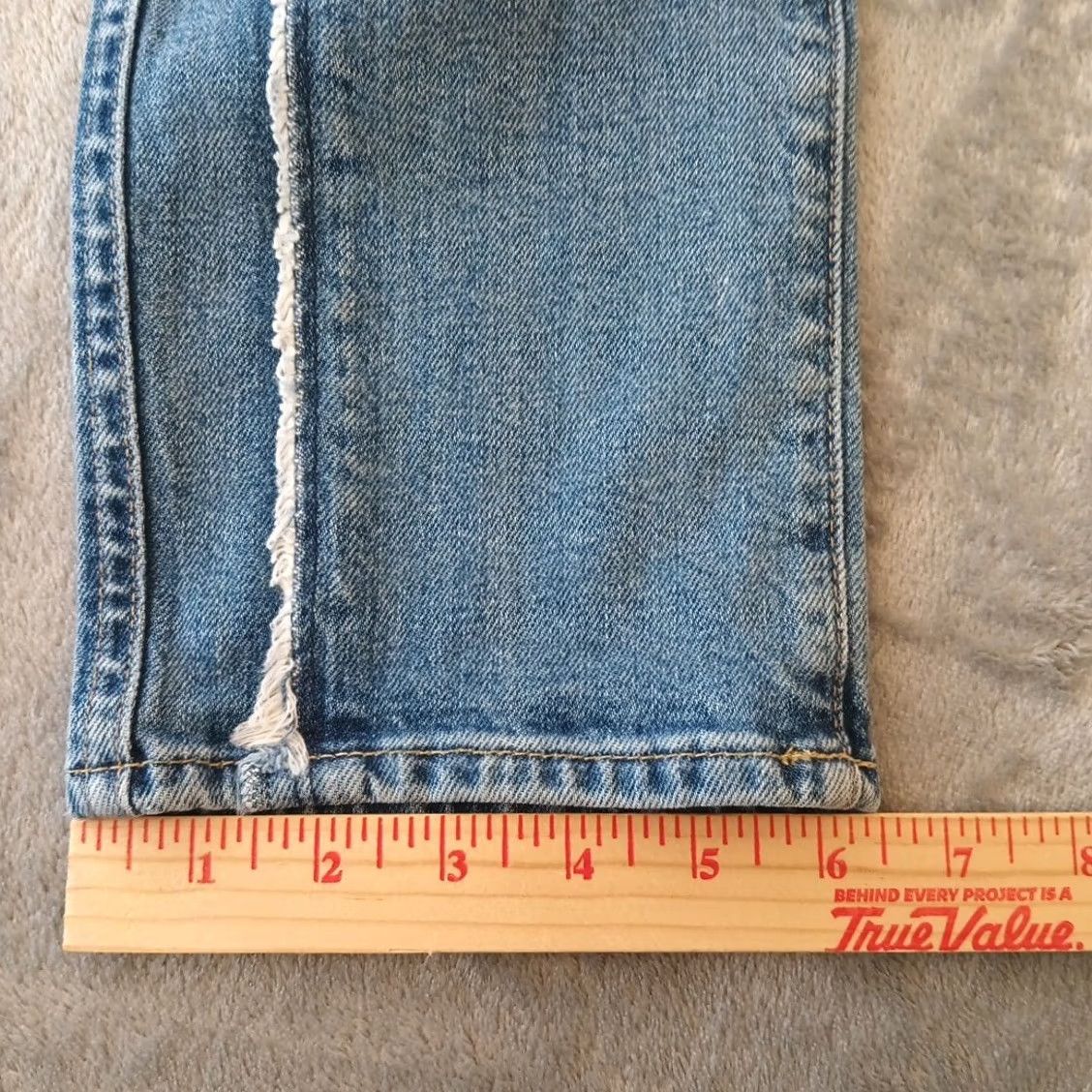 7 For All Mankind 7 For All Mankind Jeans Womens 27 Blue Edie Size Wash Button Fly 27x26 Size 27" / US 4 / IT 40 - 6 Thumbnail