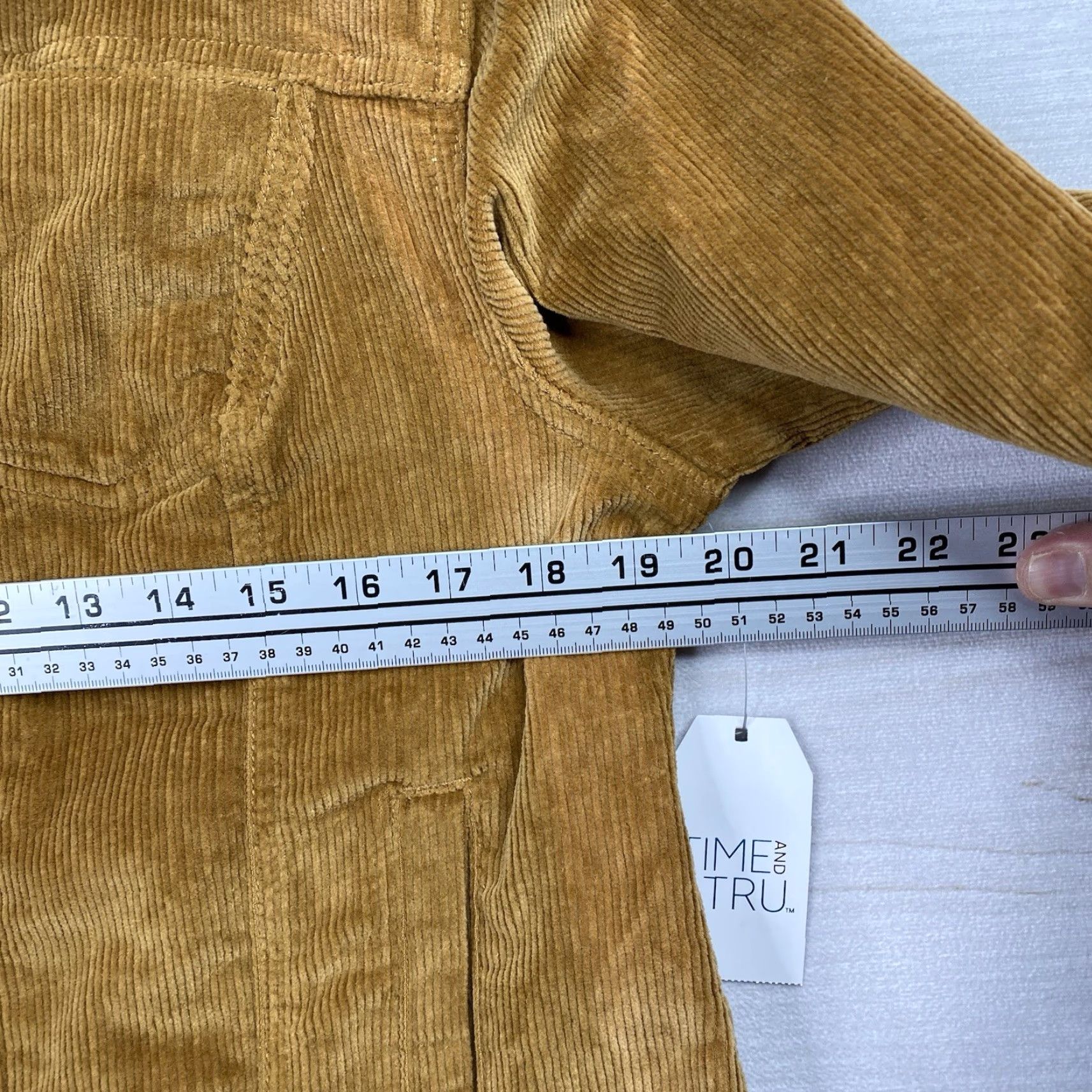 Vintage Time And Tru Women’s Jacket L Brown Corduroy Button Up Trucker NWT Vintage Style Size L / US 10 / IT 46 - 4 Thumbnail
