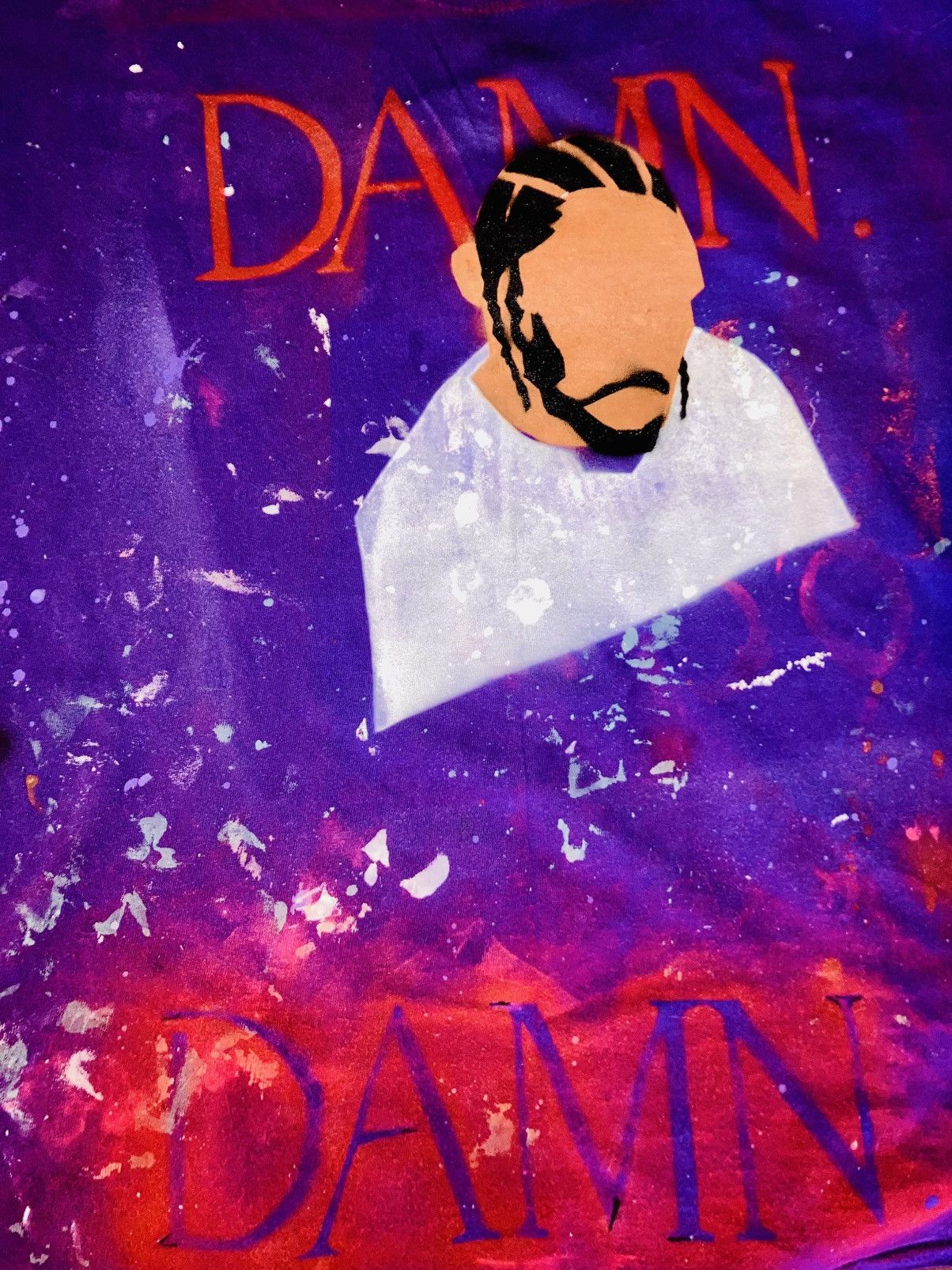 Other DAMN Kendrick custom DIY handmade airbrush shirt Size US XL / EU 56 / 4 - 1 Thumbnail