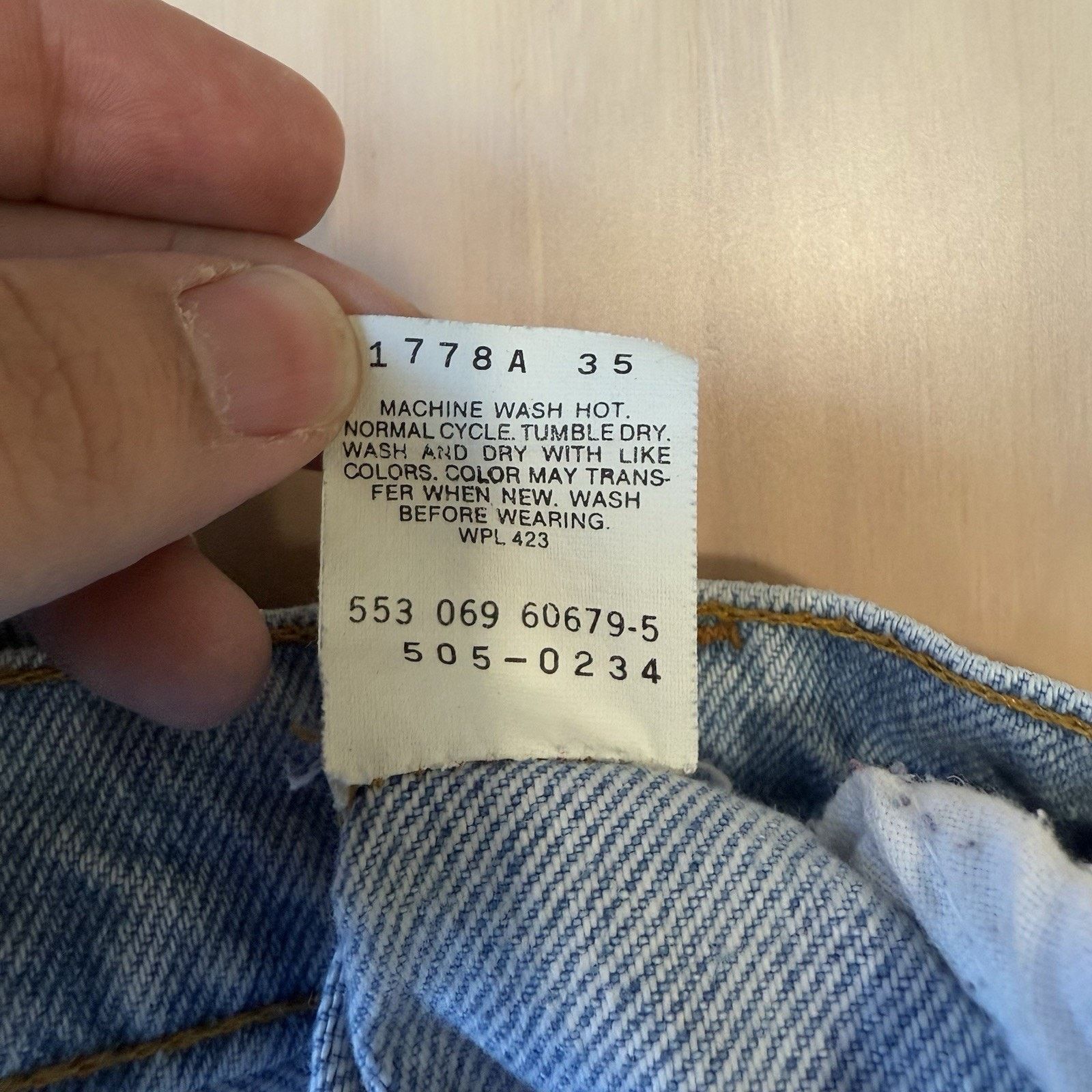 Levi's × Vintage Vintage Levis 505 Jeans 38 Blue Light Wash Made In USA 80s Size US 38 / EU 54 - 5 Thumbnail