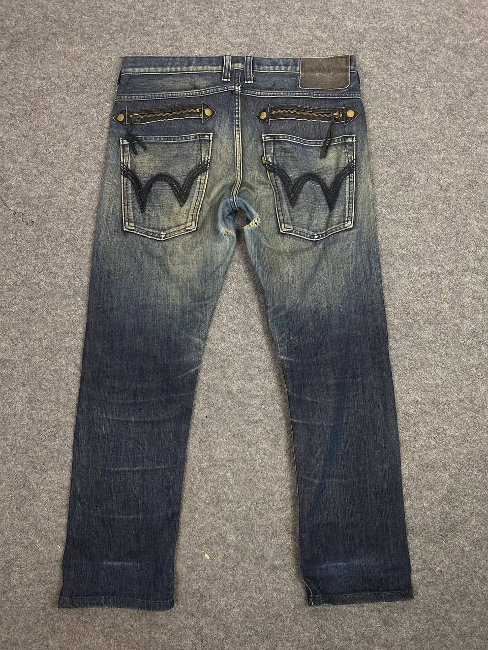 Edwin vintage edwin exclusive distressed denim nice rusty design Size US 36 / EU 52 - 1 Thumbnail