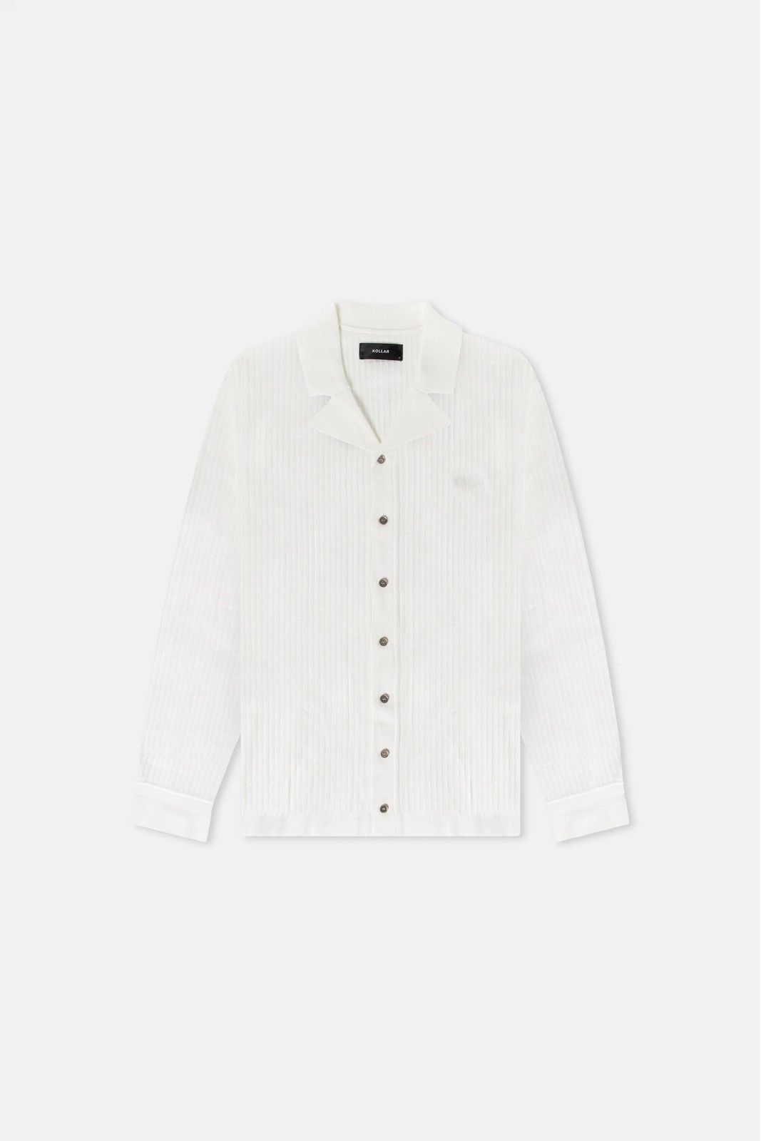 Designer × Kollar Clothing Kollar Knit Logo Button Down - White Size US XXL / EU 58 / 5 - 1 Thumbnail