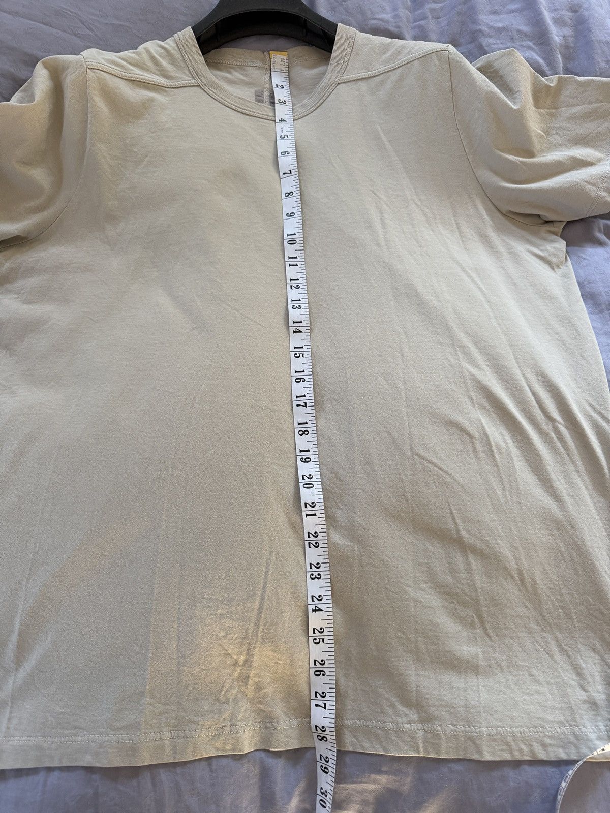 Rick Owens Level Tee - DUST Size US XXL / EU 58 / 5 - 8 Thumbnail