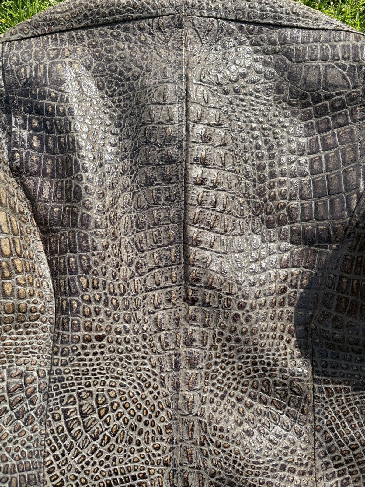 The Viridi-anne The Viridi-Anne Crocodile Leather Motorcycle Jacket Size US S / EU 44-46 / 1 - 5 Thumbnail