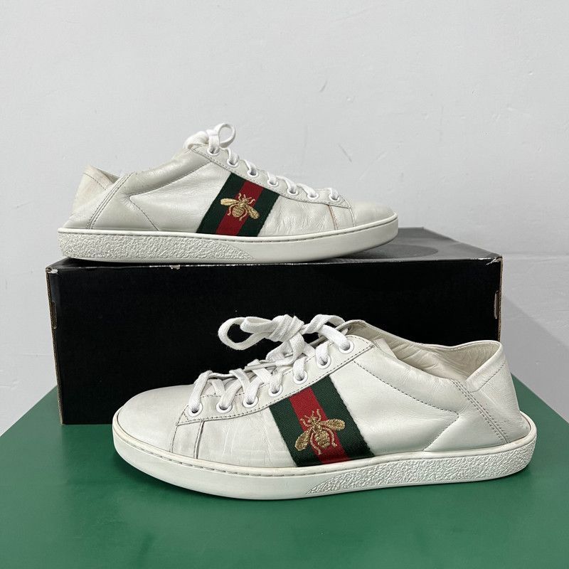 Gucci Ace Leather Bee Sneakers for Men -2508
