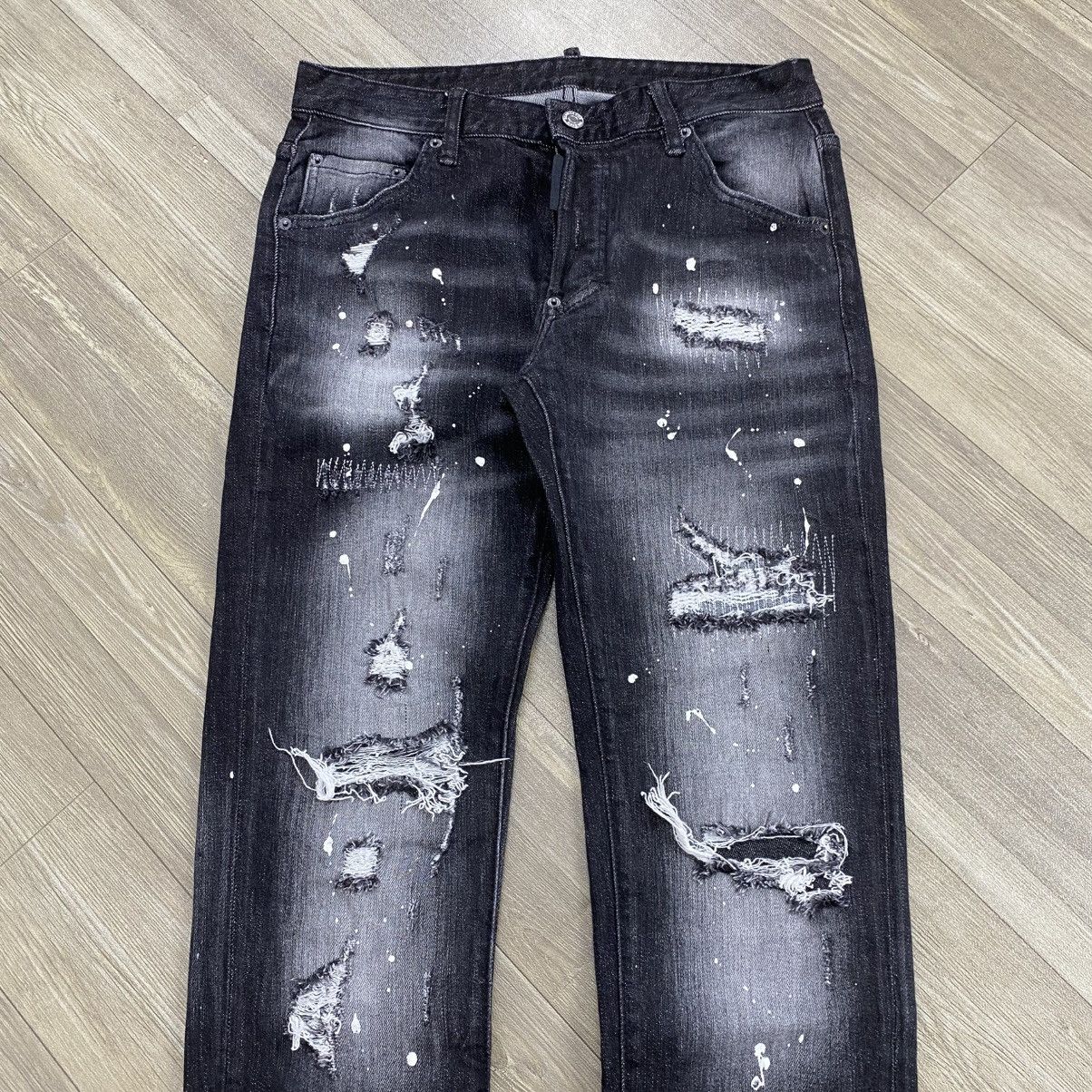 Dsquared2 2000s Dsquared2 Distressed Rock Punk Y2K Jeans ifsixwasnine Size US 30 / EU 46 - 2 Thumbnail