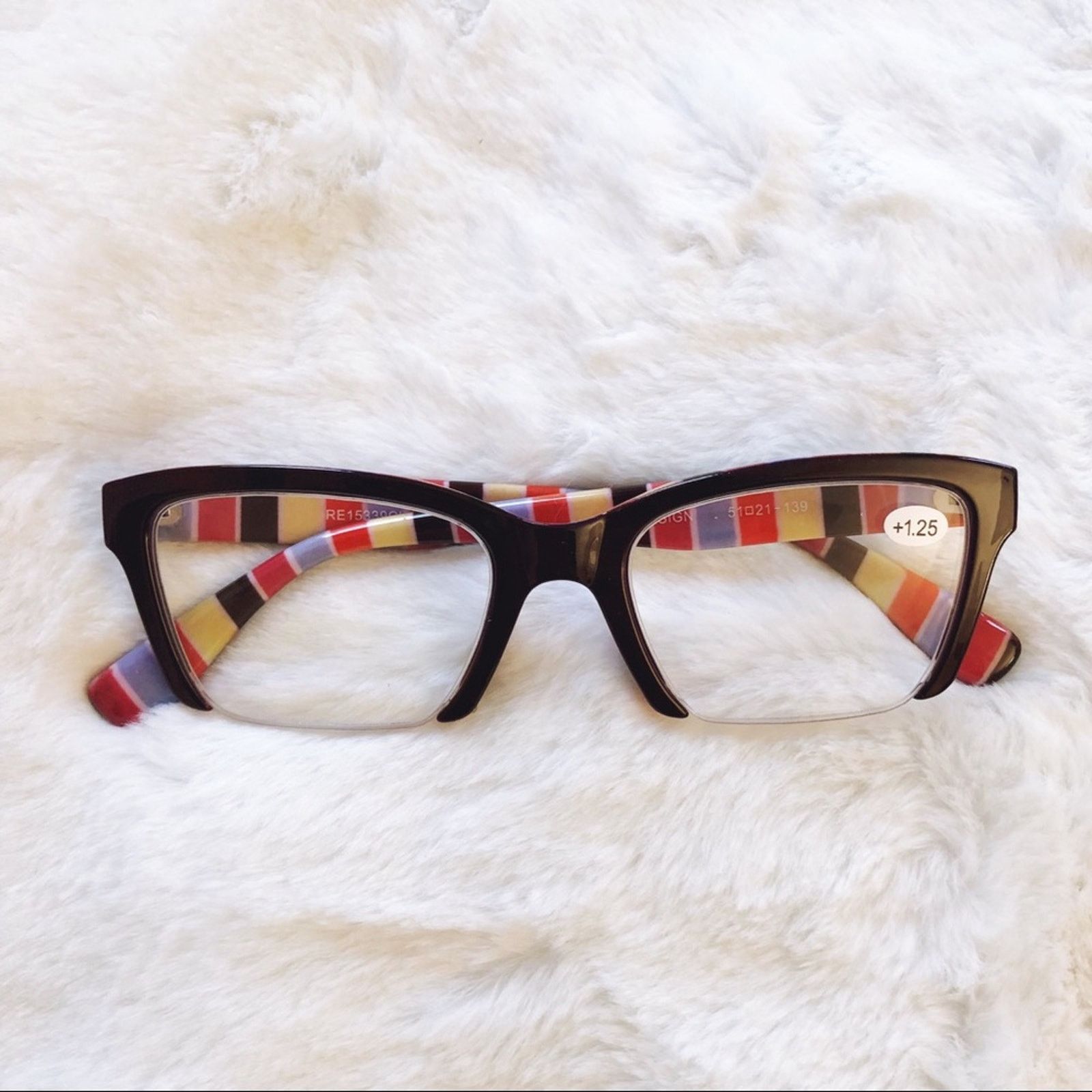 Other Brooke Black Half Rim Rectangle Reader Glasses Size ONE SIZE - 2 Thumbnail