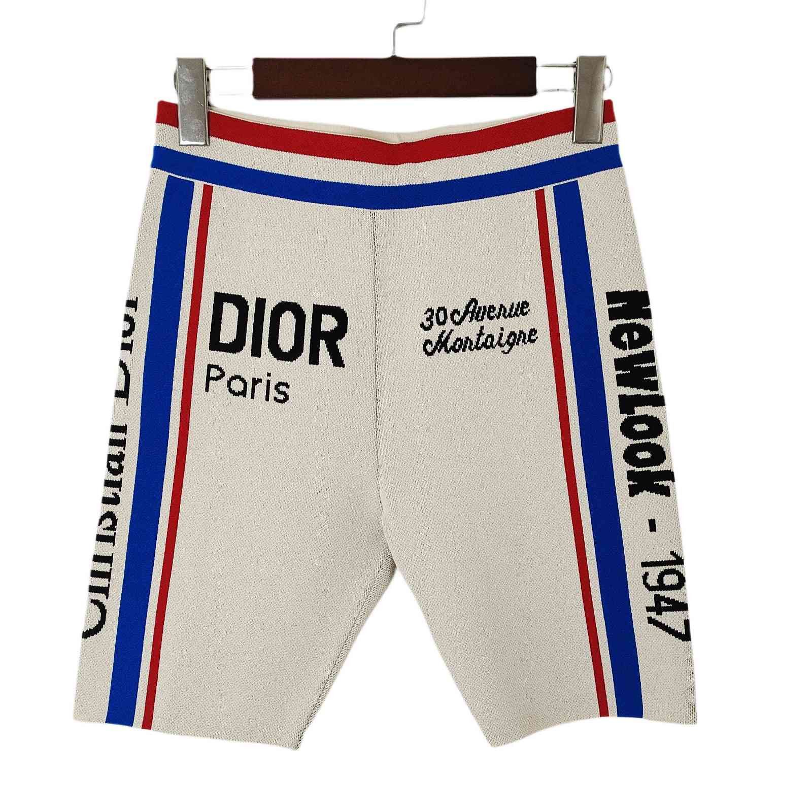 Dior Dior Striped Logo Knit Shorts Size 34 Size 25" / US 0 / IT 36 - 1 Thumbnail