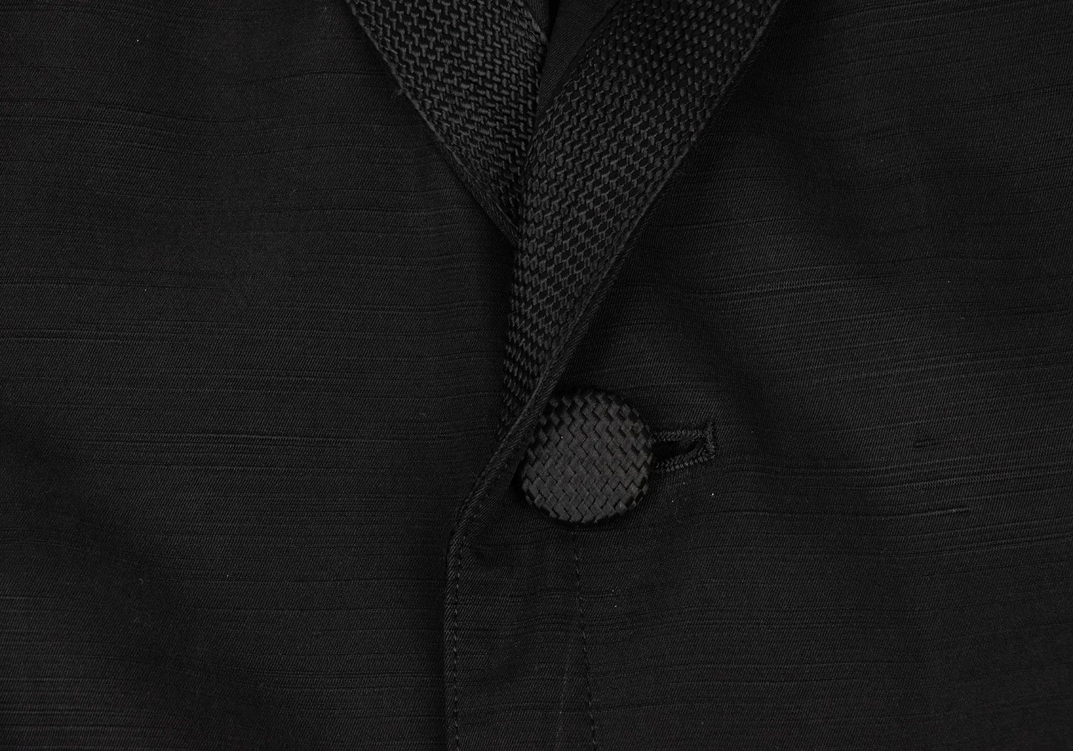 Yohji Yamamoto Yohji Yamamoto Silk Border Tape Design Jacket Size US L / EU 52-54 / 3 - 9 Thumbnail