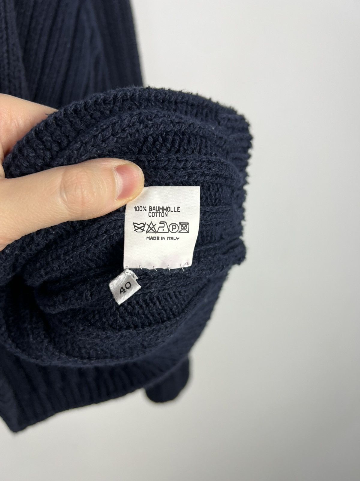 Jil Sander Unique Jil Sander Cardigan. 100% Cotton Sweater. Italy Size L / US 10 / IT 46 - 5 Thumbnail