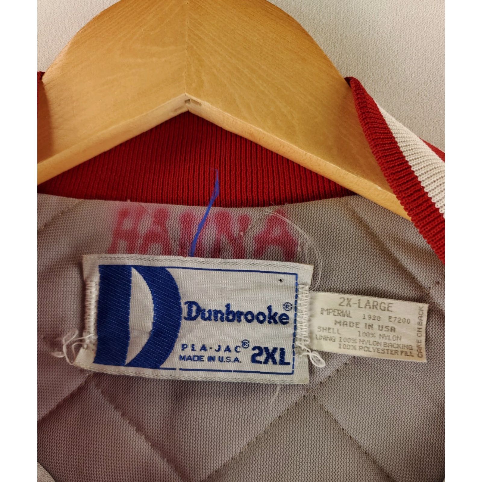 Dunbrooke VINTAGE Dunbrooke Pla-Jac Satin Bomber Jacket Red HiBoy Drive-In Made USA Mens XXL Jacket Size US XXL / EU 58 / 5 - 3 Thumbnail